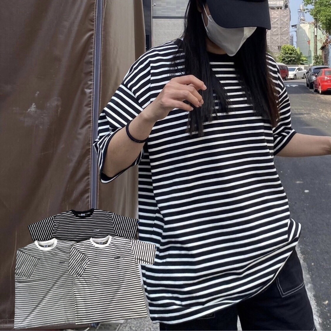 GERRY條紋短袖Tee GE23SU05