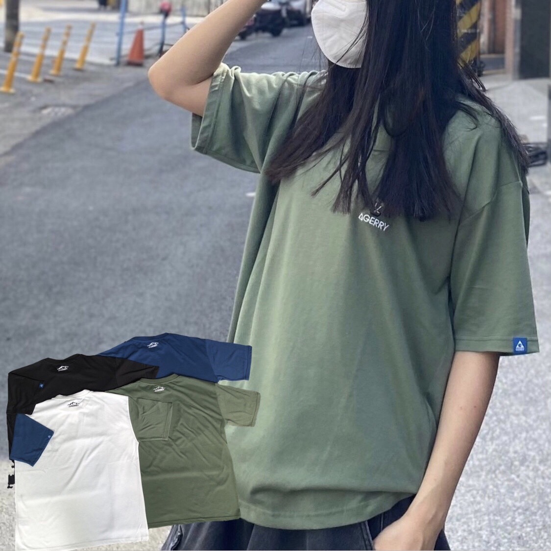 GERRY小人電繡短Tee GE23SU08