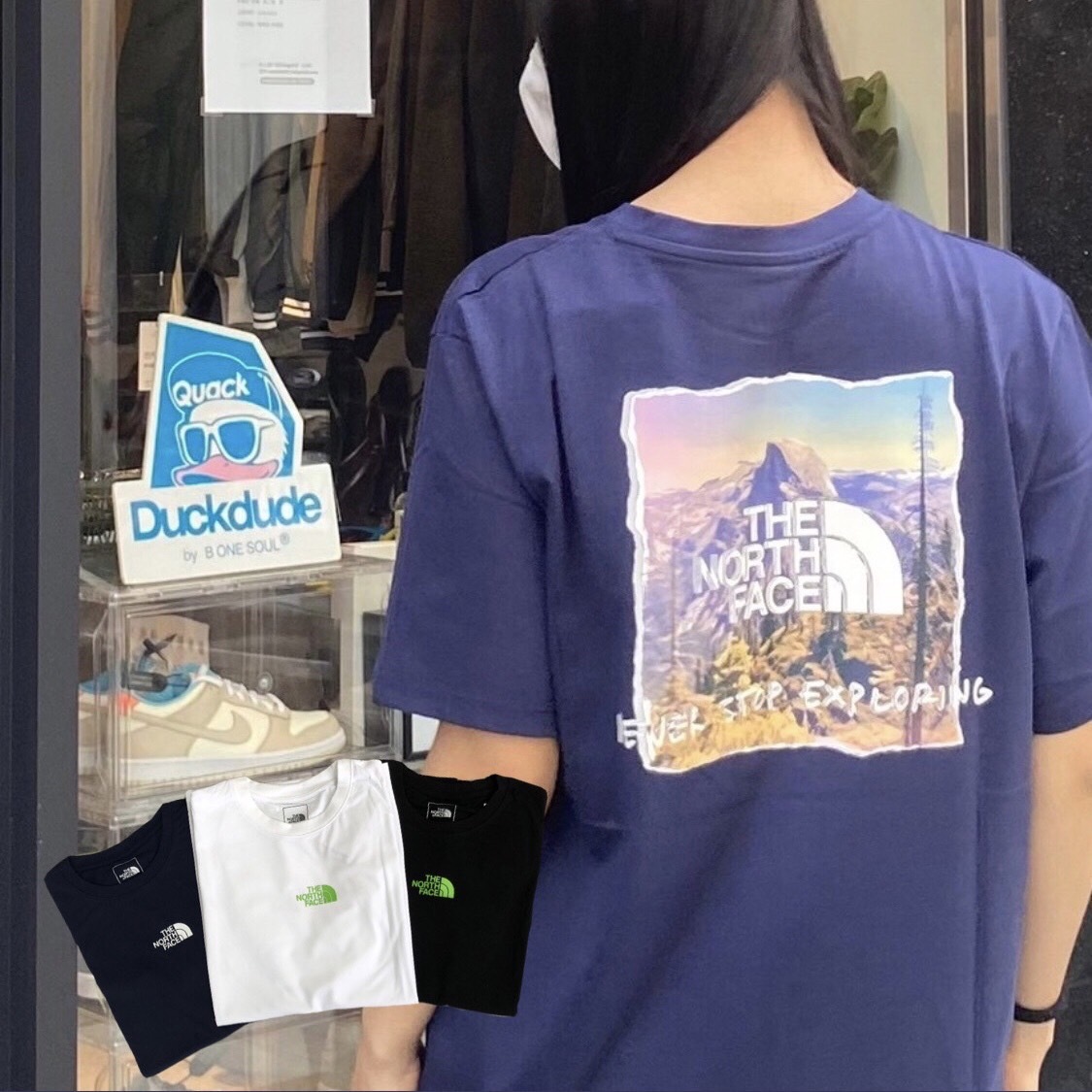 The north face 純棉風景畫LOGO印花短袖Tee NF0A81NA