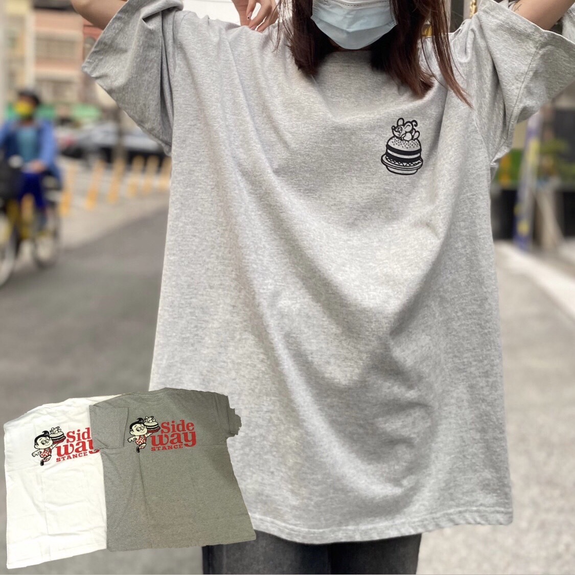 Sideway Stance印刷圖案短Tee SIDE23-103