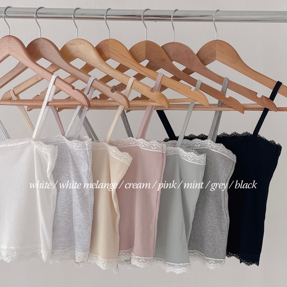 【優惠預訂】韓國LACE吊帶（7色）