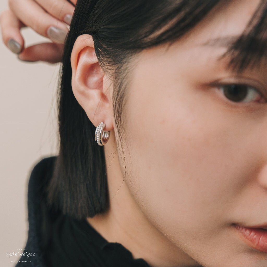 唯美C珍珠｜純銀針耳環