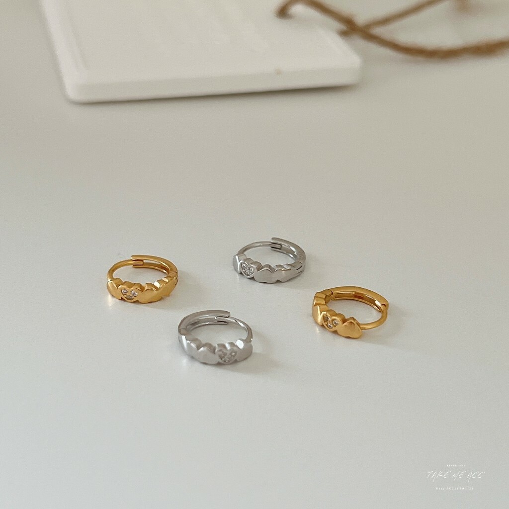 心心相印｜全純銀耳環