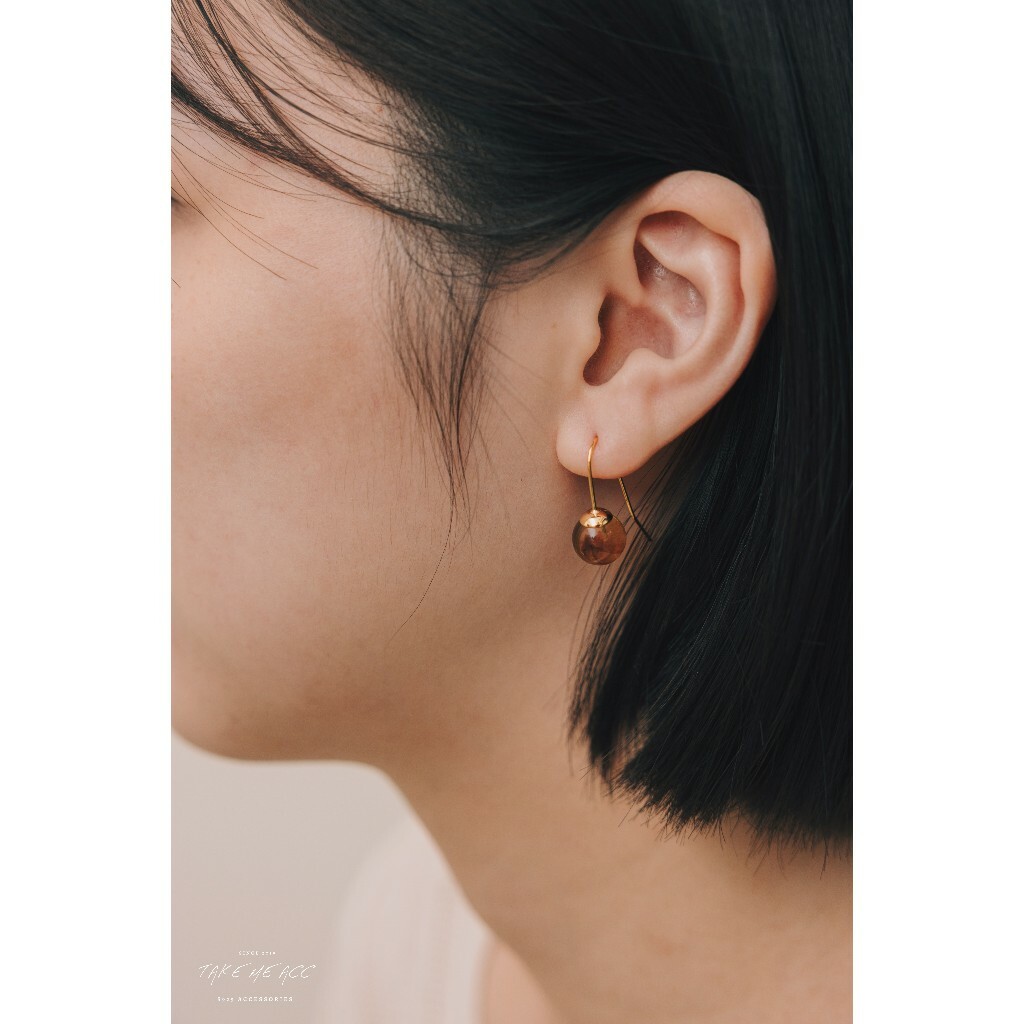 舊時光｜純銀針耳環