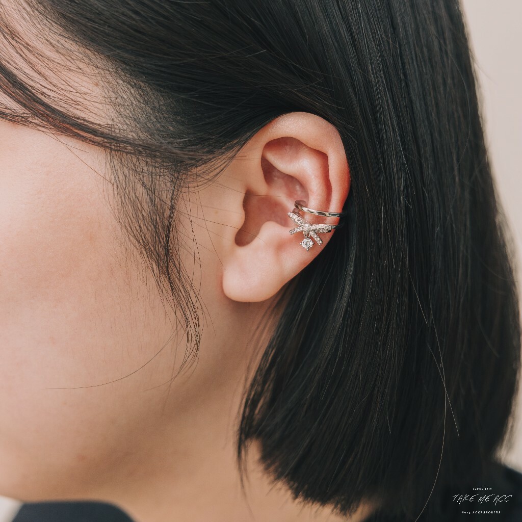 蝴蝶結耳骨夾｜耳骨夾(單支售)