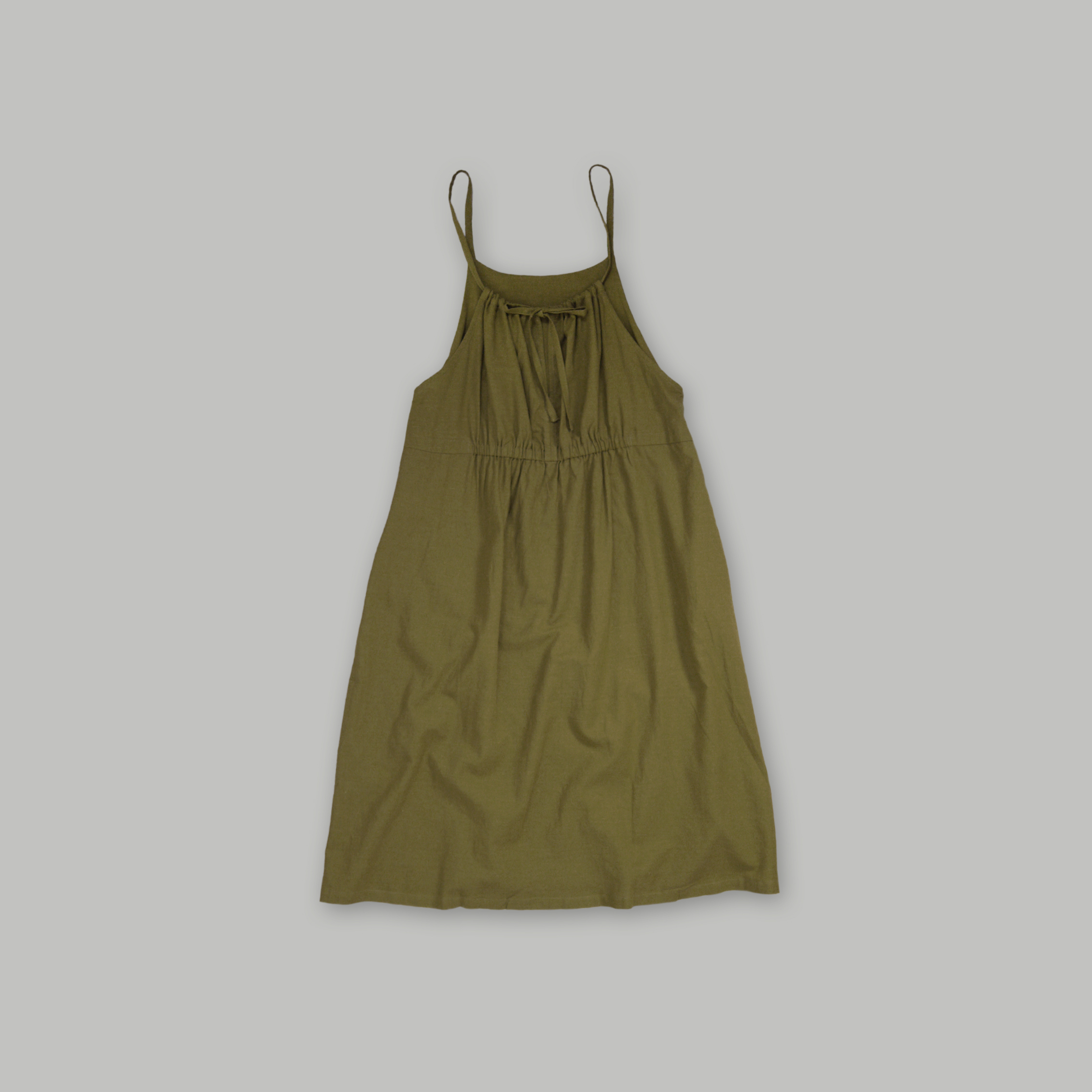 J.P.L. 細帶廓形亞麻棉洋裝 ╭ 3色 ╮