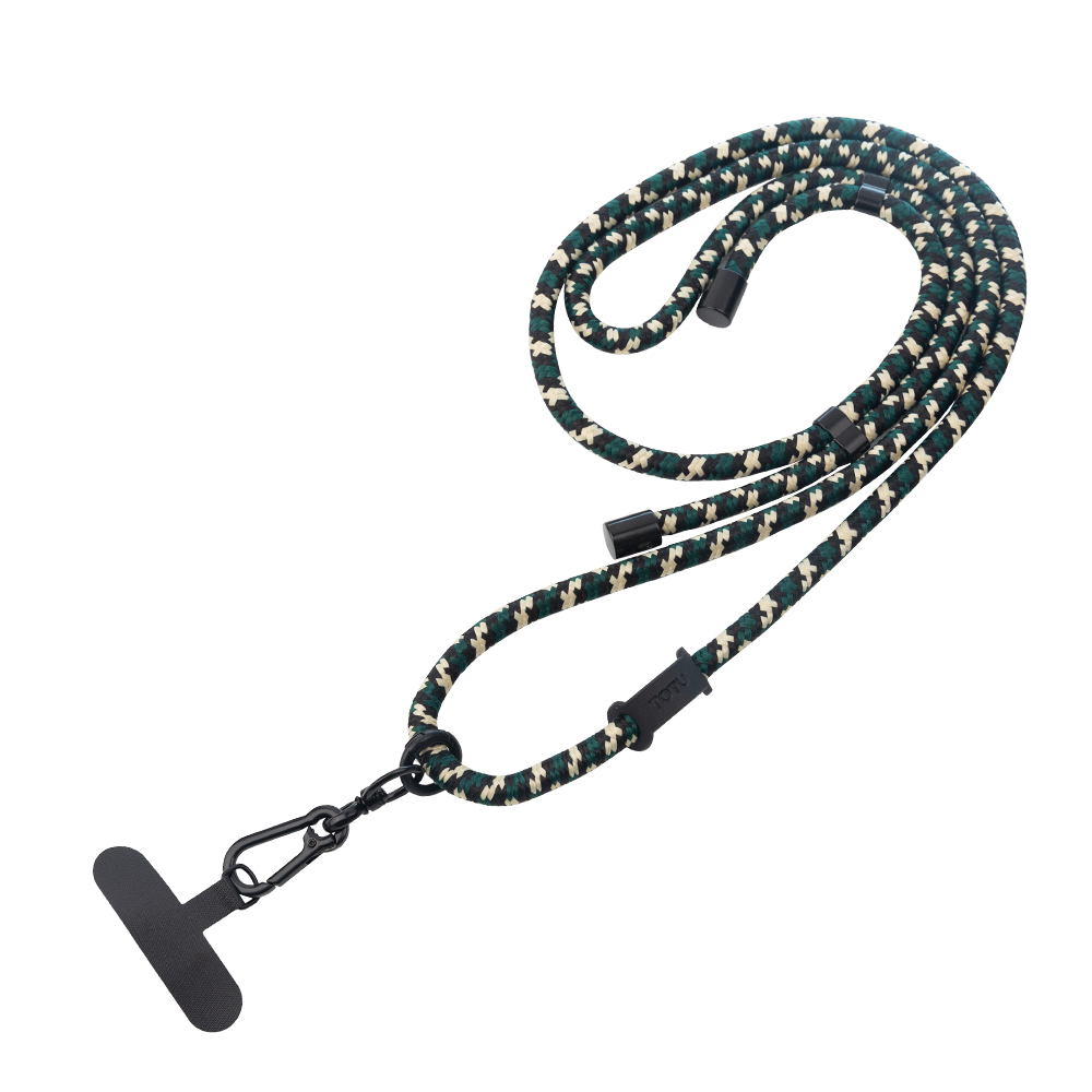 TOTU 拓途 多功能 背帶/頸掛/腕掛編織手機掛繩+夾片組 iPhone/安卓適用 LS-1系列