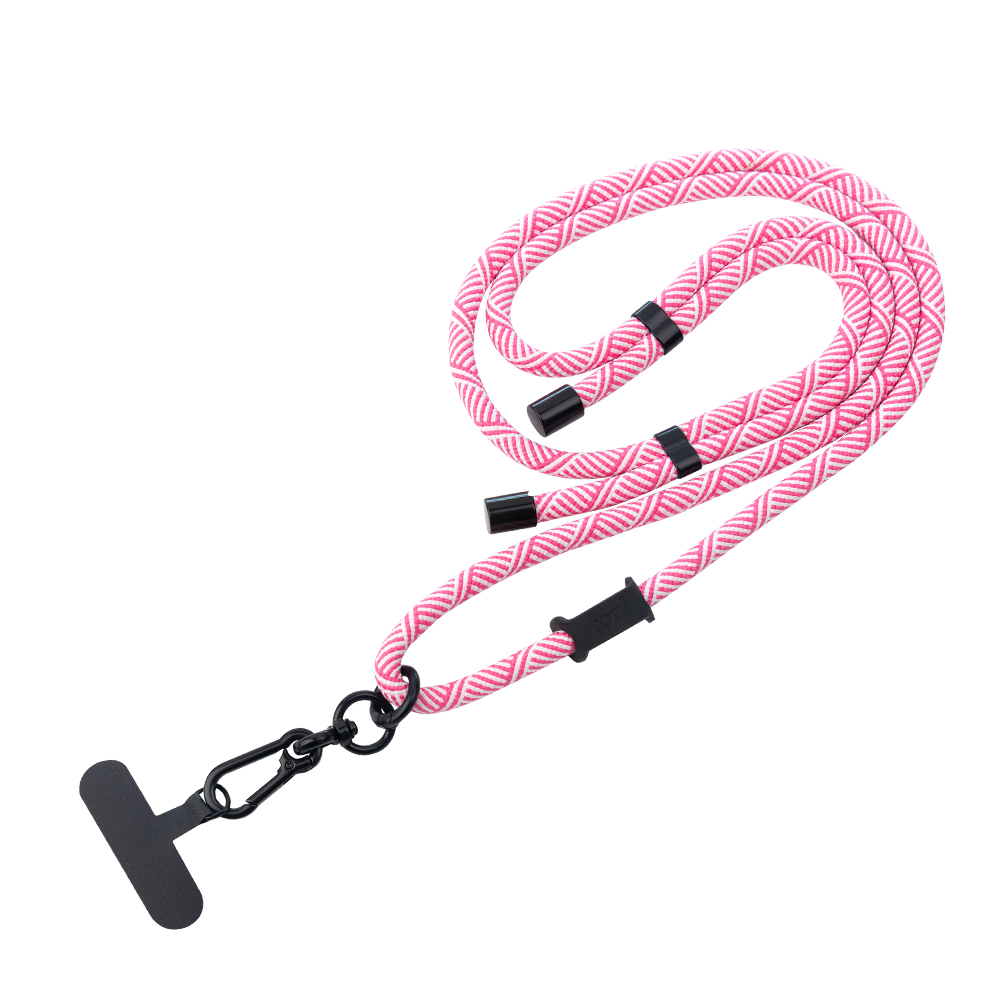 TOTU 拓途 多功能 背帶/頸掛/腕掛編織手機掛繩+夾片組 iPhone/安卓適用 LS-1系列