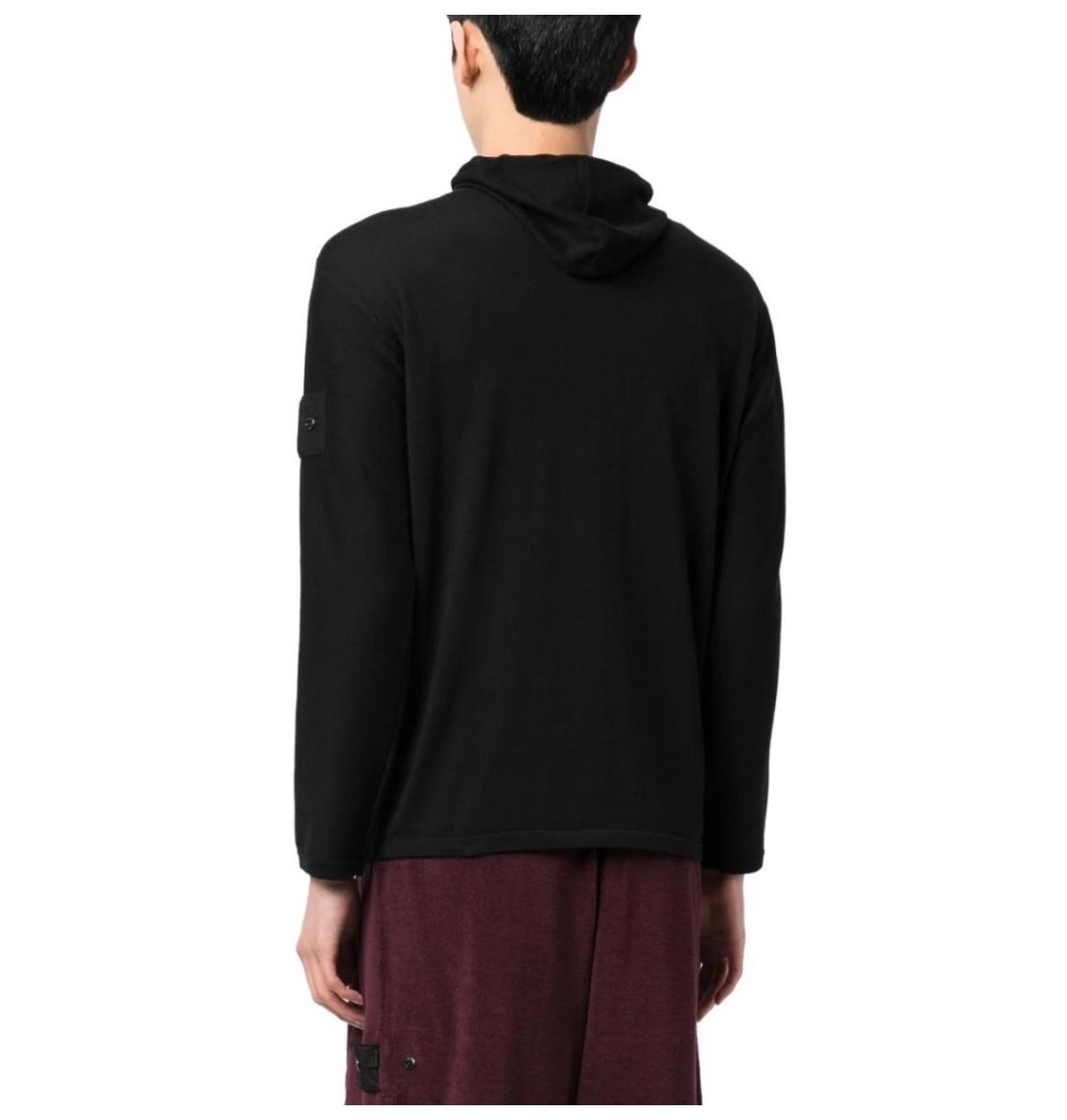 【代購】 STONISLAND 石頭島 SS23 影子計劃系 Logo 徽章 休閒連帽針織衫 男款 78195081S-V0029