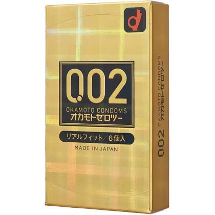 Okamoto 0.02 Real Fit (Japan Edition) 6's Pack PU Condom