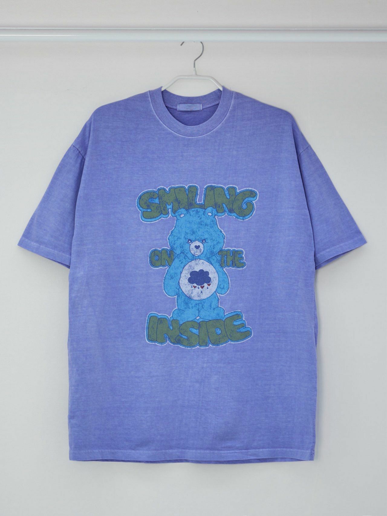 洗水熊仔圖案英文字短袖Tee T5364