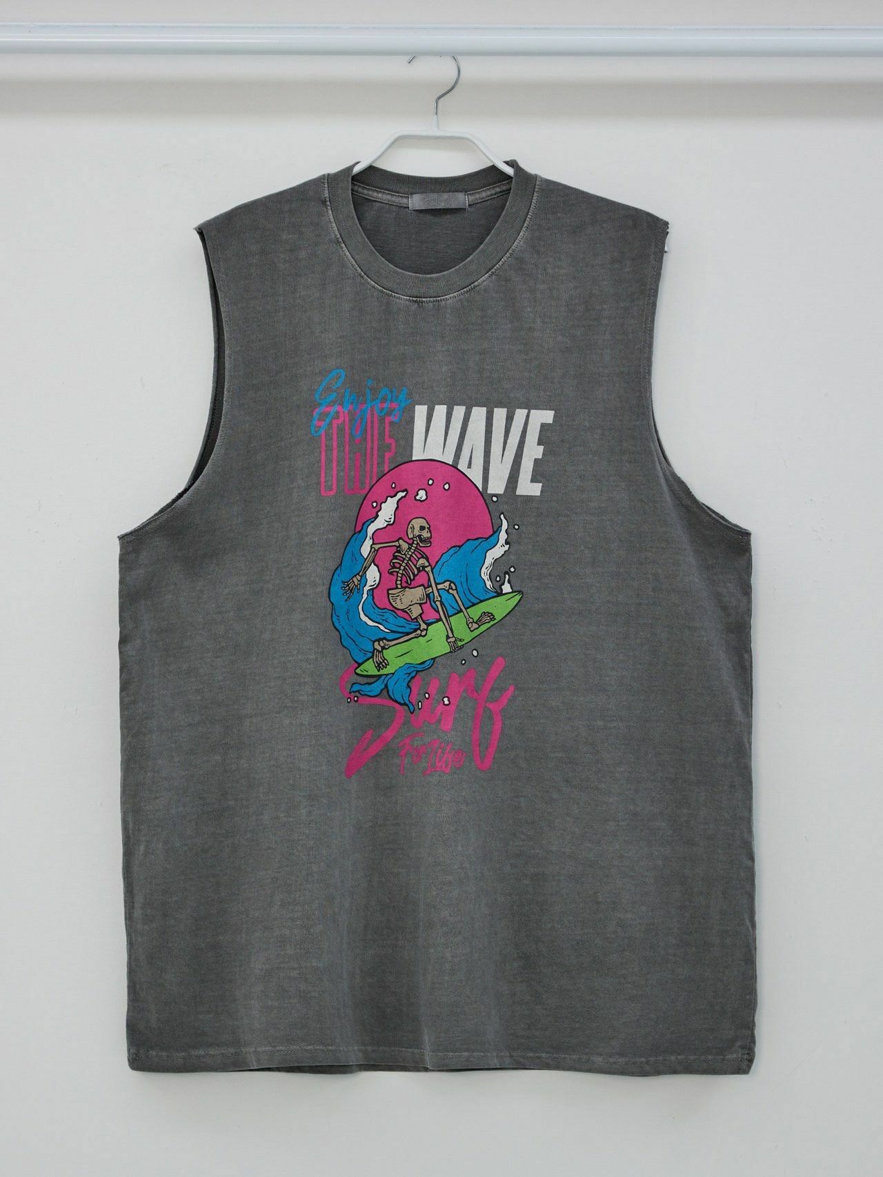 OverSize圖案背心  V1036