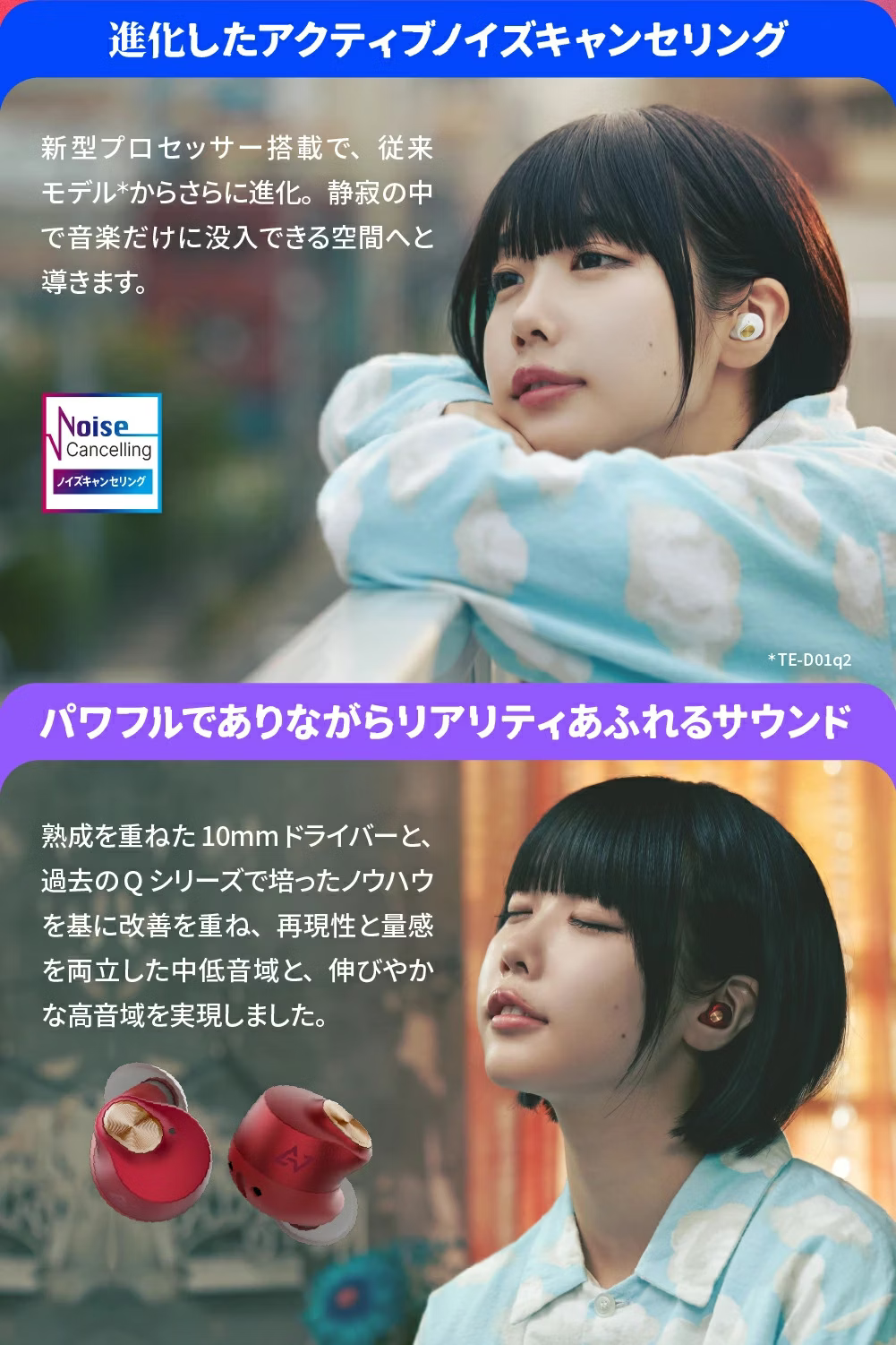 AVIOT TE-Q3 無線藍牙耳機