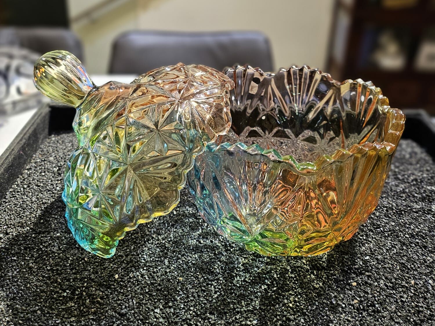 🔮能量水晶🔮彩色玻璃消磁碗 (H3/CR285)