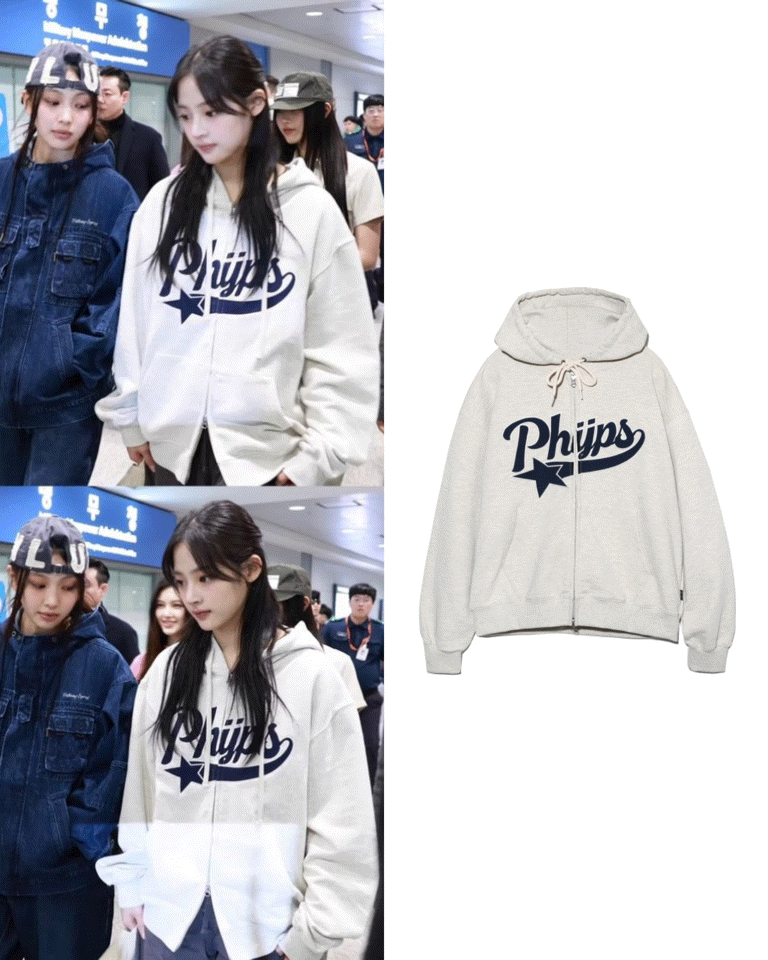 PHYPS) MINJI 同款！PHYPS STAR TAIL HOODIE ZIP UP | 5color