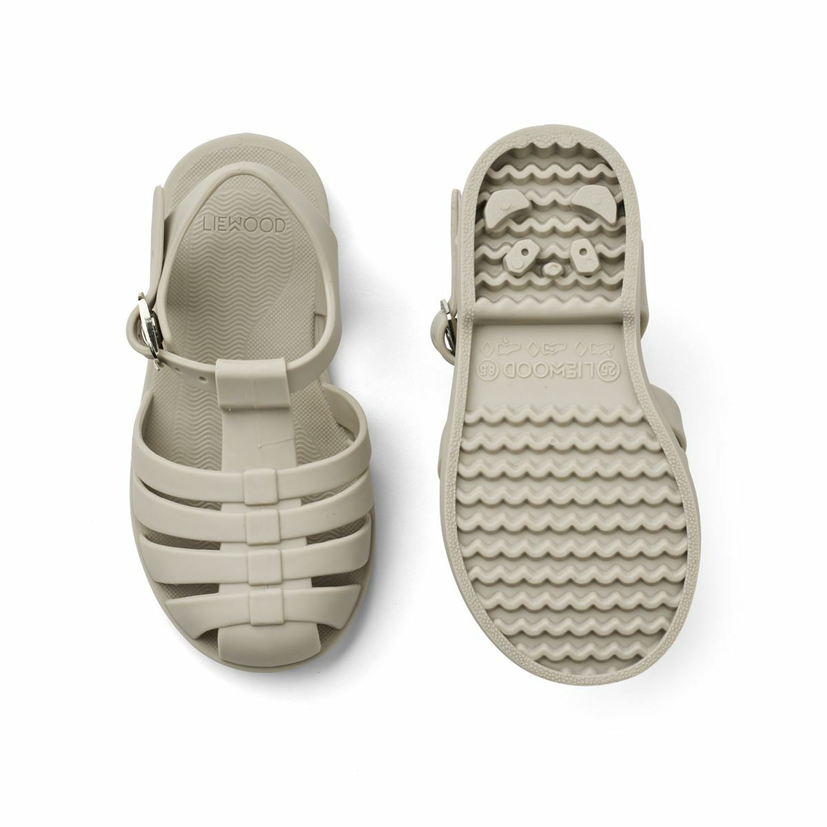丹麥Liewood 帶扣沙灘涼鞋 - Mist