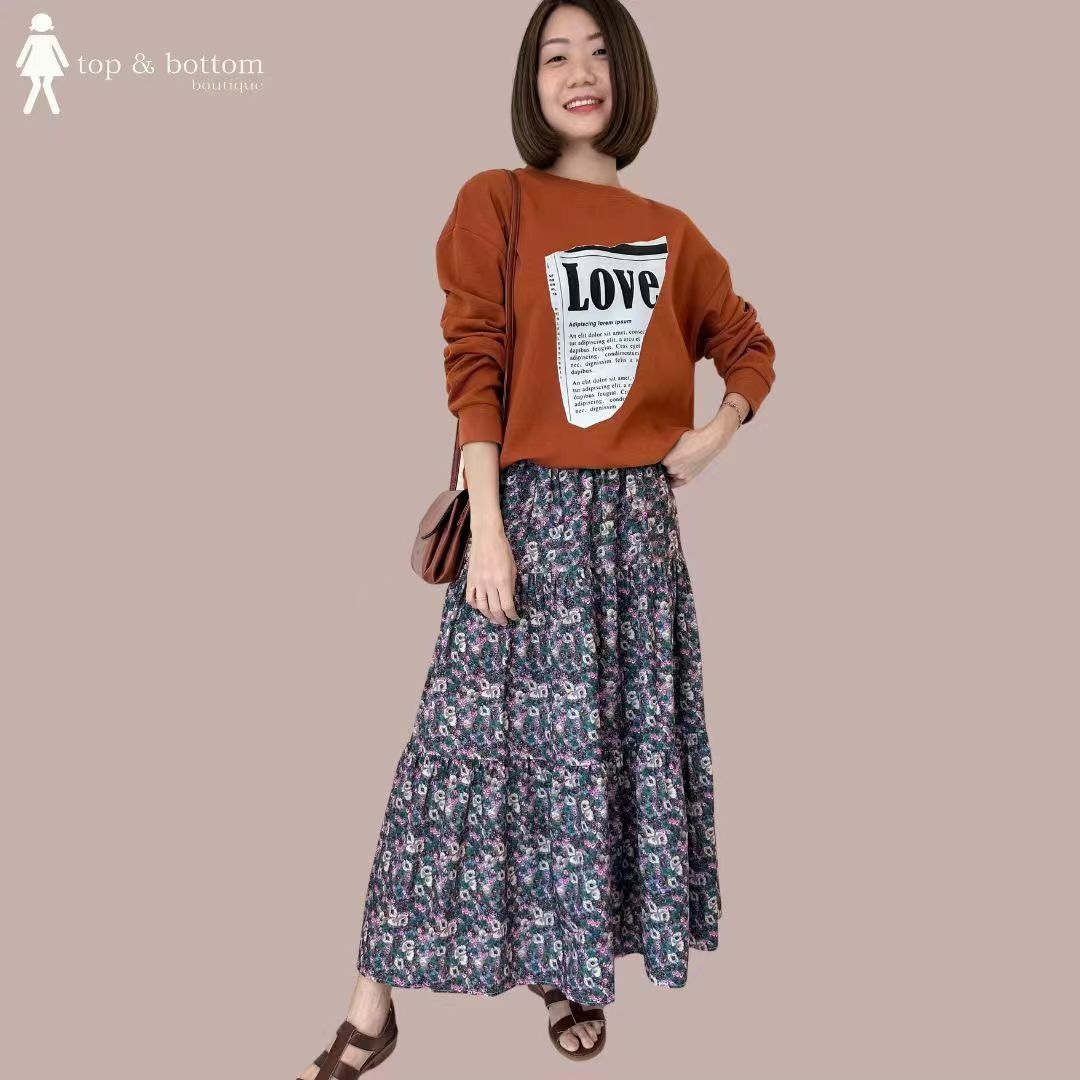 KOREA LOVE PRINT PULLOVER