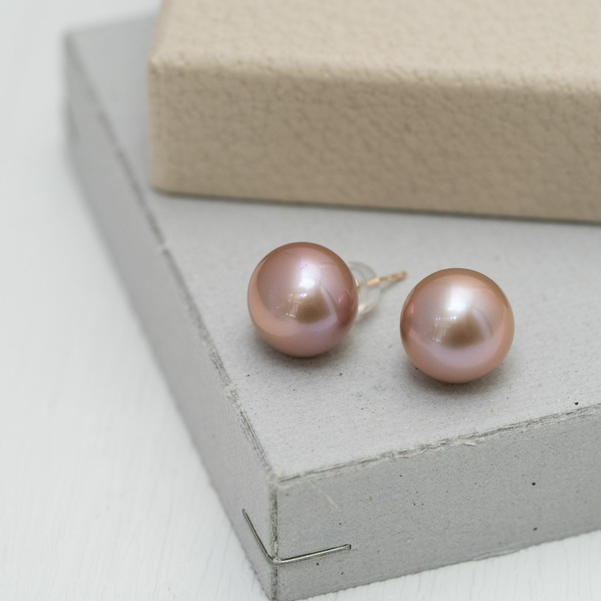 14k Gold pink pearl