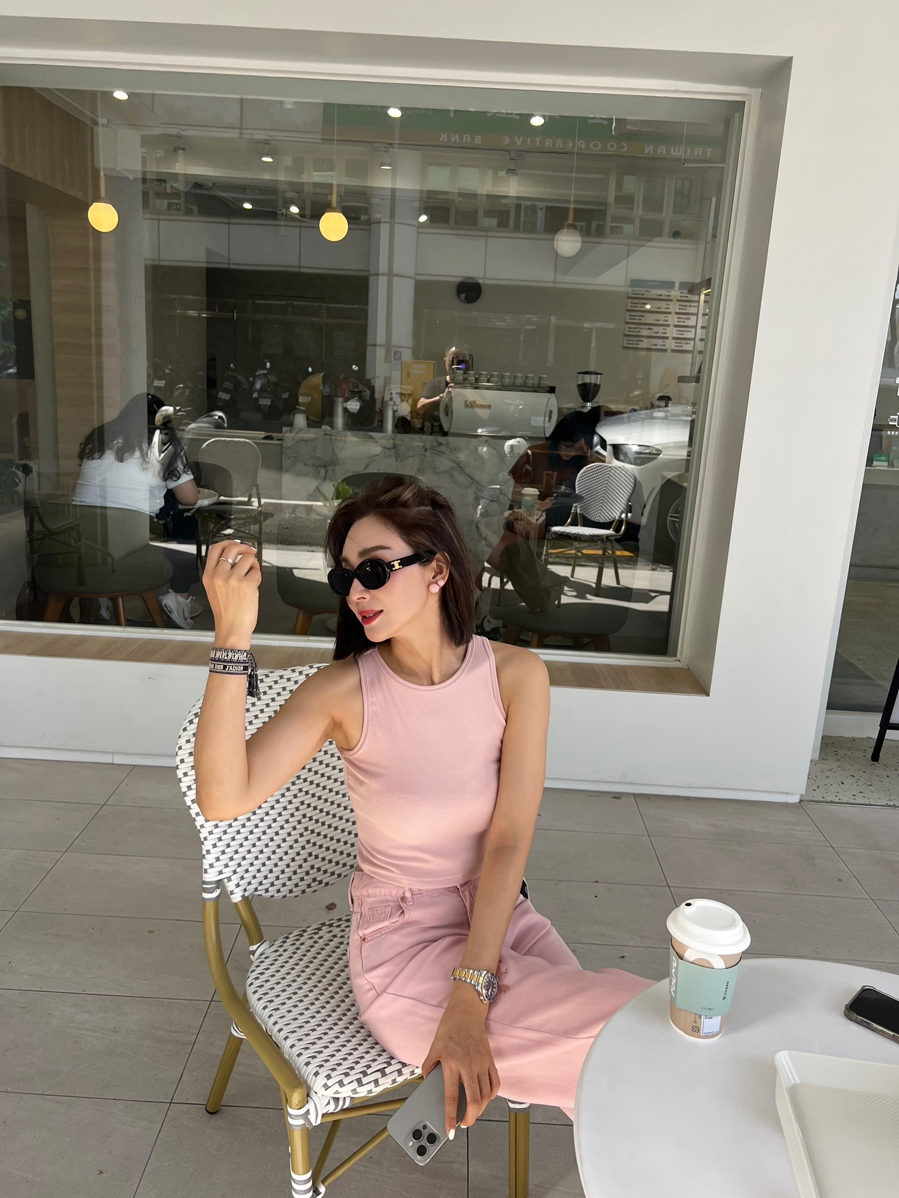 螺紋棉短版背心