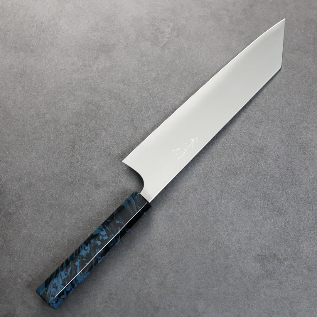 甲鉄 柴田崇行 牛刀 240mm SG2粉末HSS鋼 漆塗柄限定/青漆