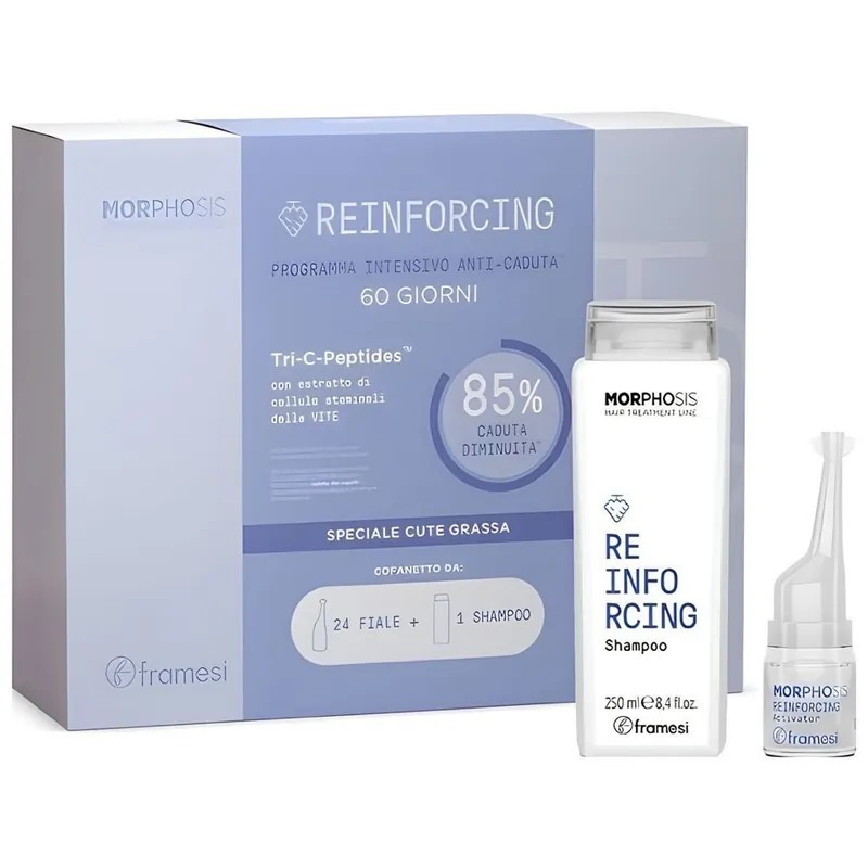 Framesi MORPHOSIS 防脱活髮60日療程套裝（適合油性頭皮）250ml + 24X7ml