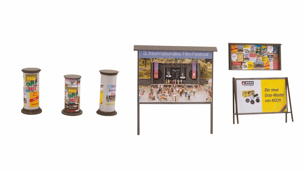 Noch 14217 HO規 廣告欄和廣告牌