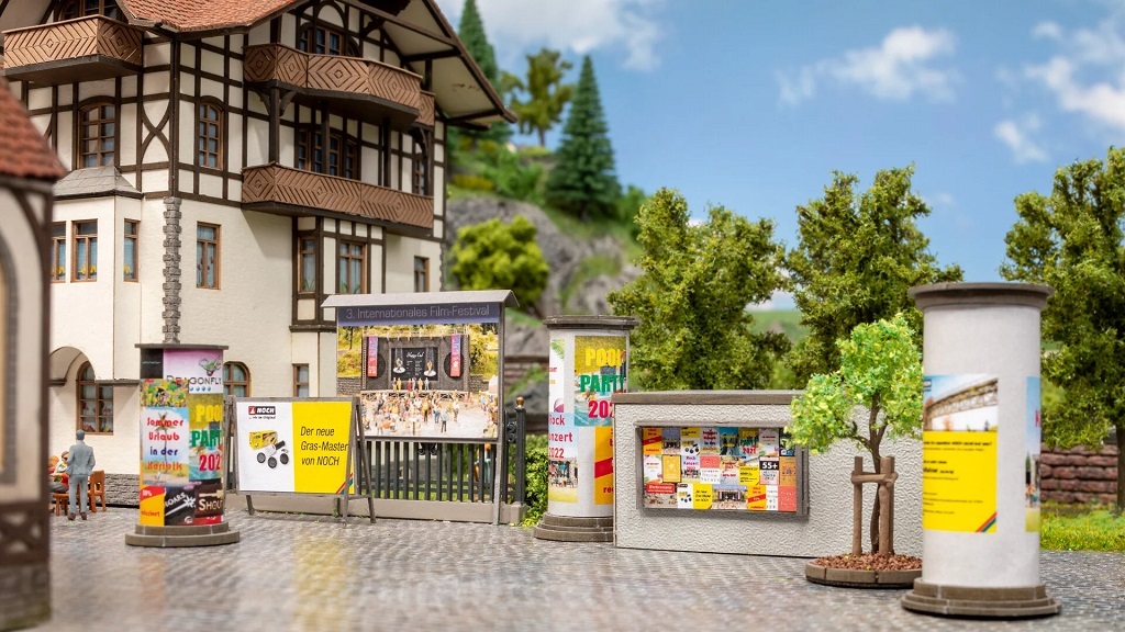 Noch 14217 HO規 廣告欄和廣告牌
