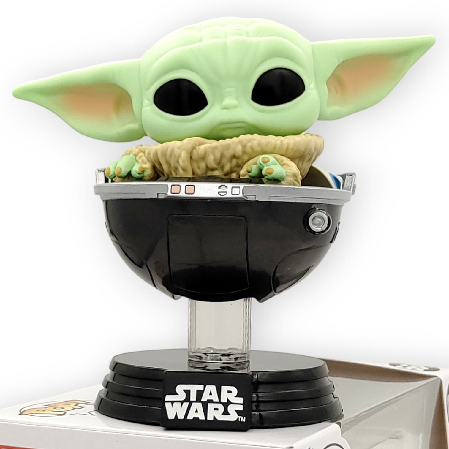 FUNKO POP<星球大戰-曼達洛人>尤達BB格羅古(坐嬰兒車)-No.664