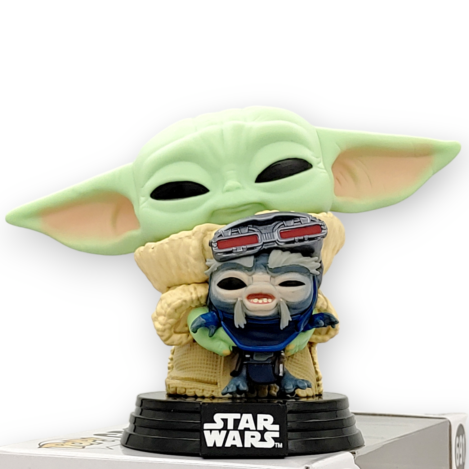 FUNKO POP<星球大戰-曼達洛人>尤達BB格羅古與Anzellan Droidsmith-No.691