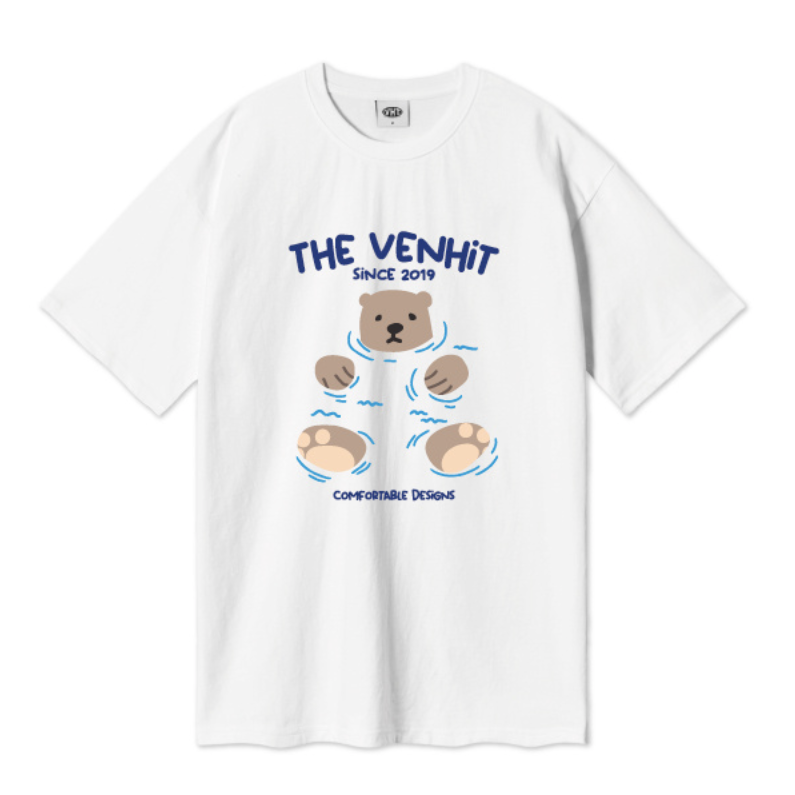 VENHIT SWIMMING BEAR Overfit T-Shirt