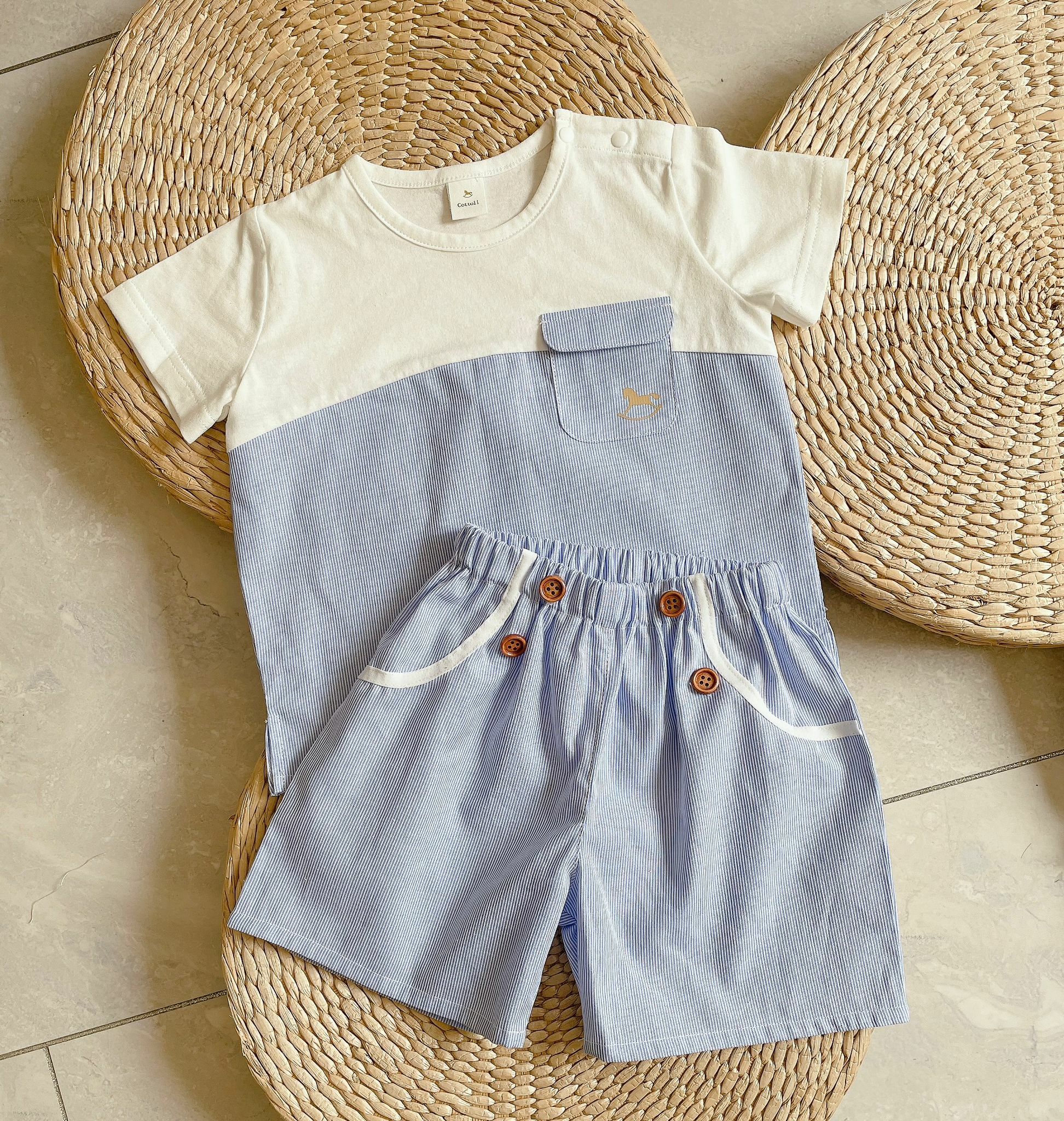 日單 小木馬短袖套裝