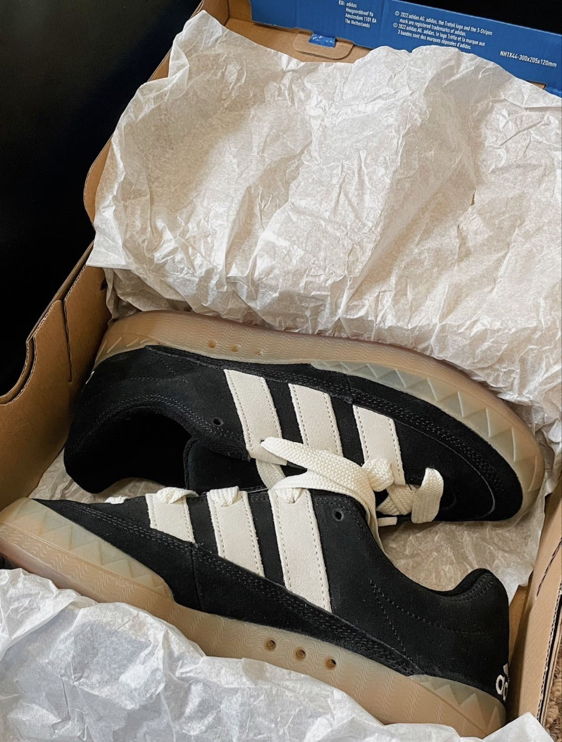 Adidas ★ Adimatic Core Black Off White IE2224 Adidas Men Adimatic black Core Black Off White Gum 3