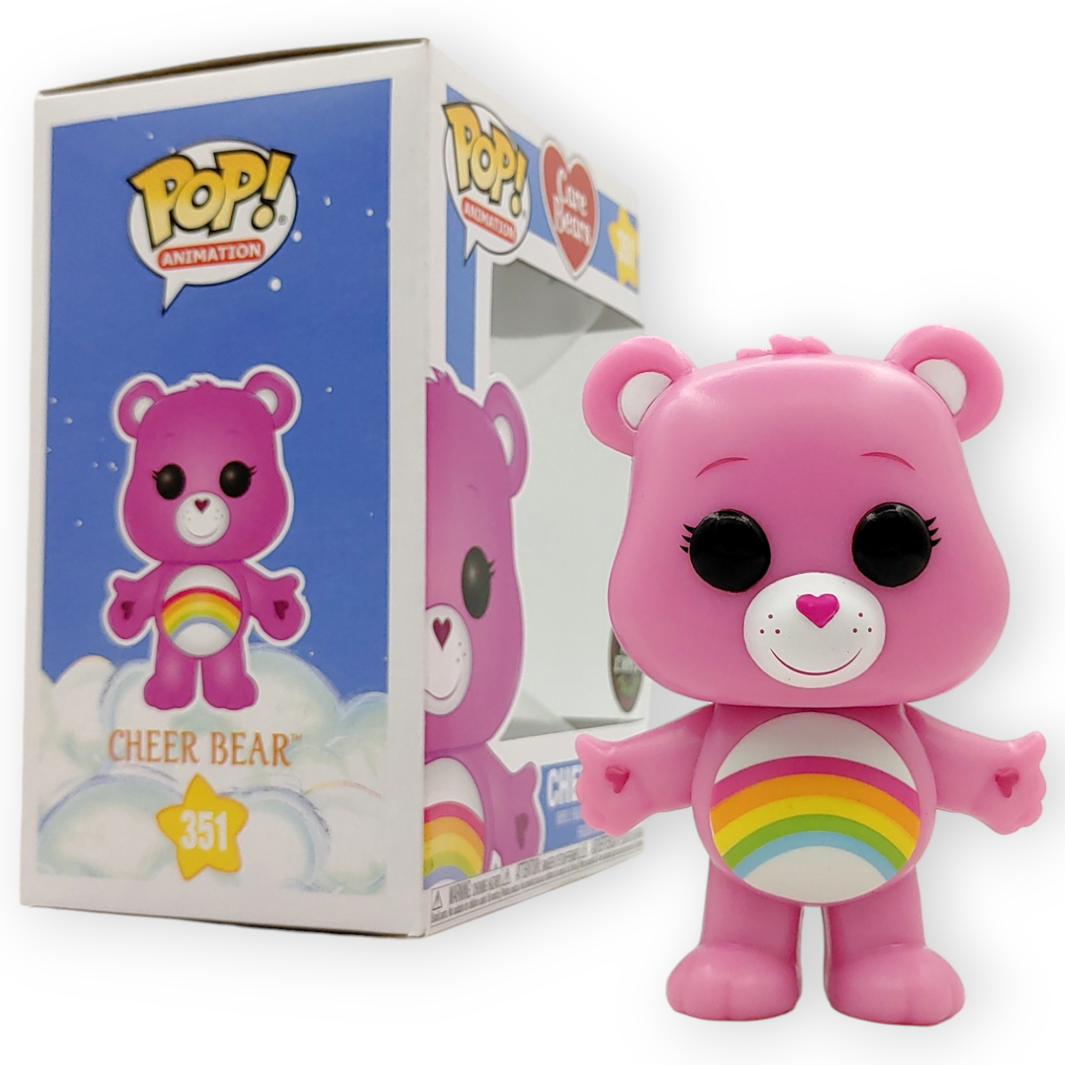 FUNKO POP<Care Bears 40th>Cheer Bear(粉紅色)(CHASE夜光版)-NO.351