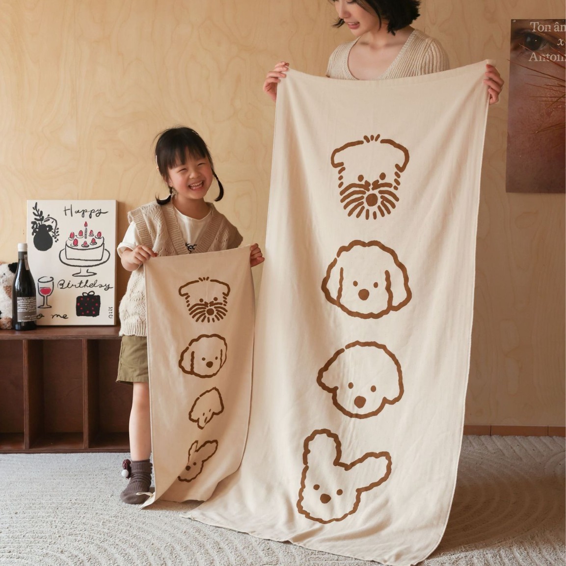 《3876》可愛小動物造型吸水毛巾浴巾