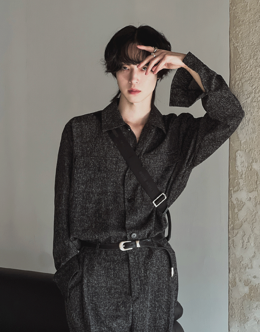 粗花呢小香襯衫外套