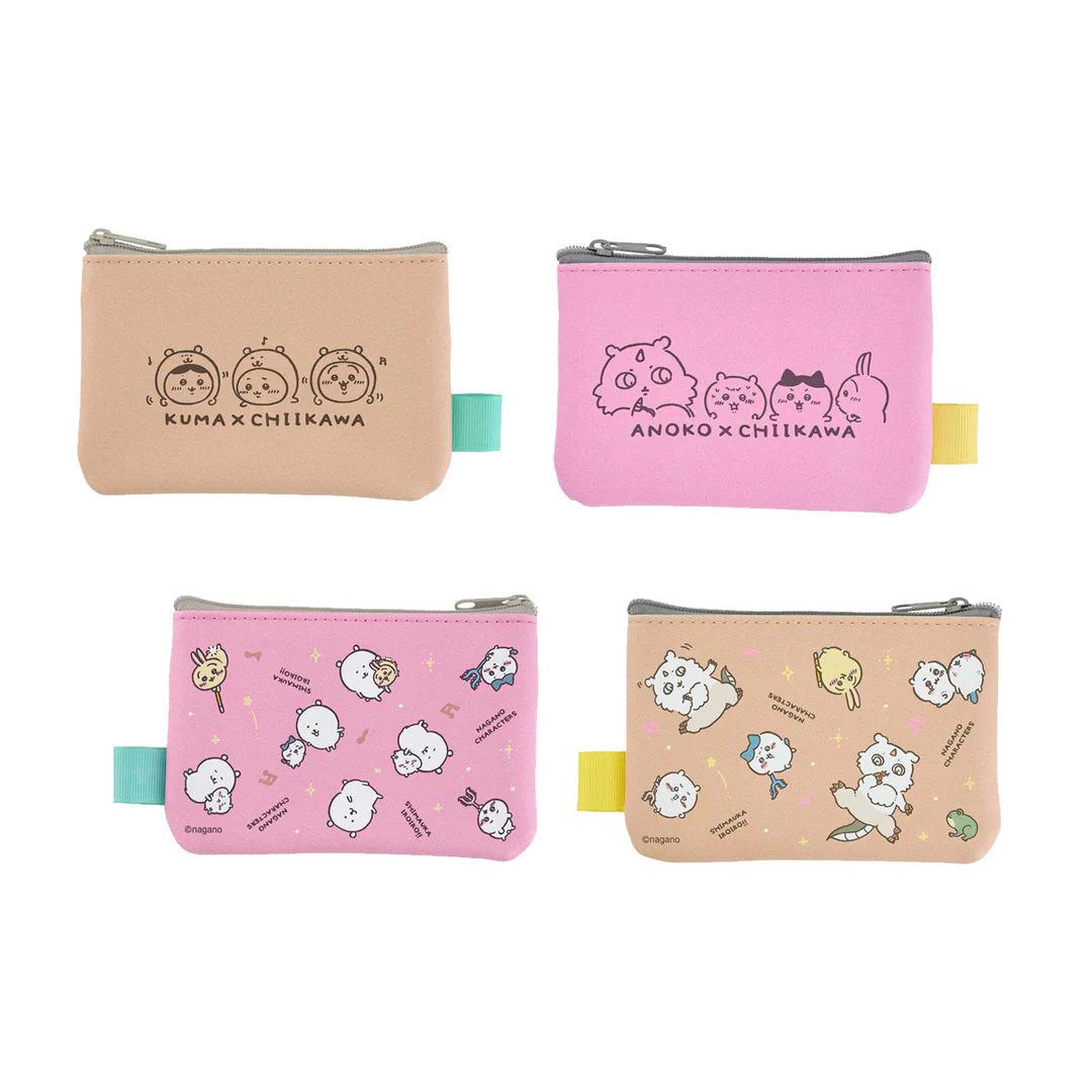預訂｜Nagano Characters 拉鍊散紙包2個set BEIGE & PINK