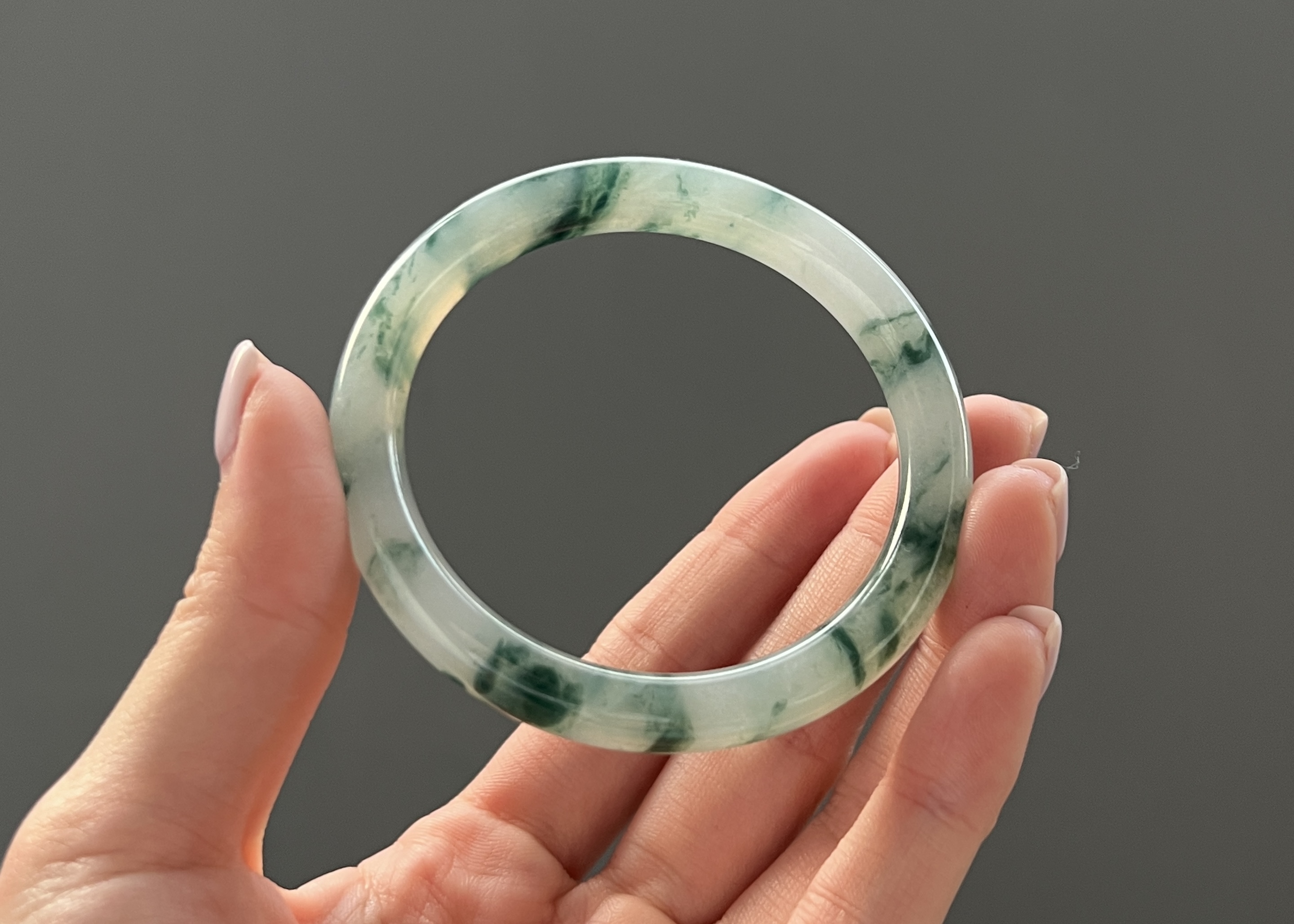 潑墨冰藍花圓條