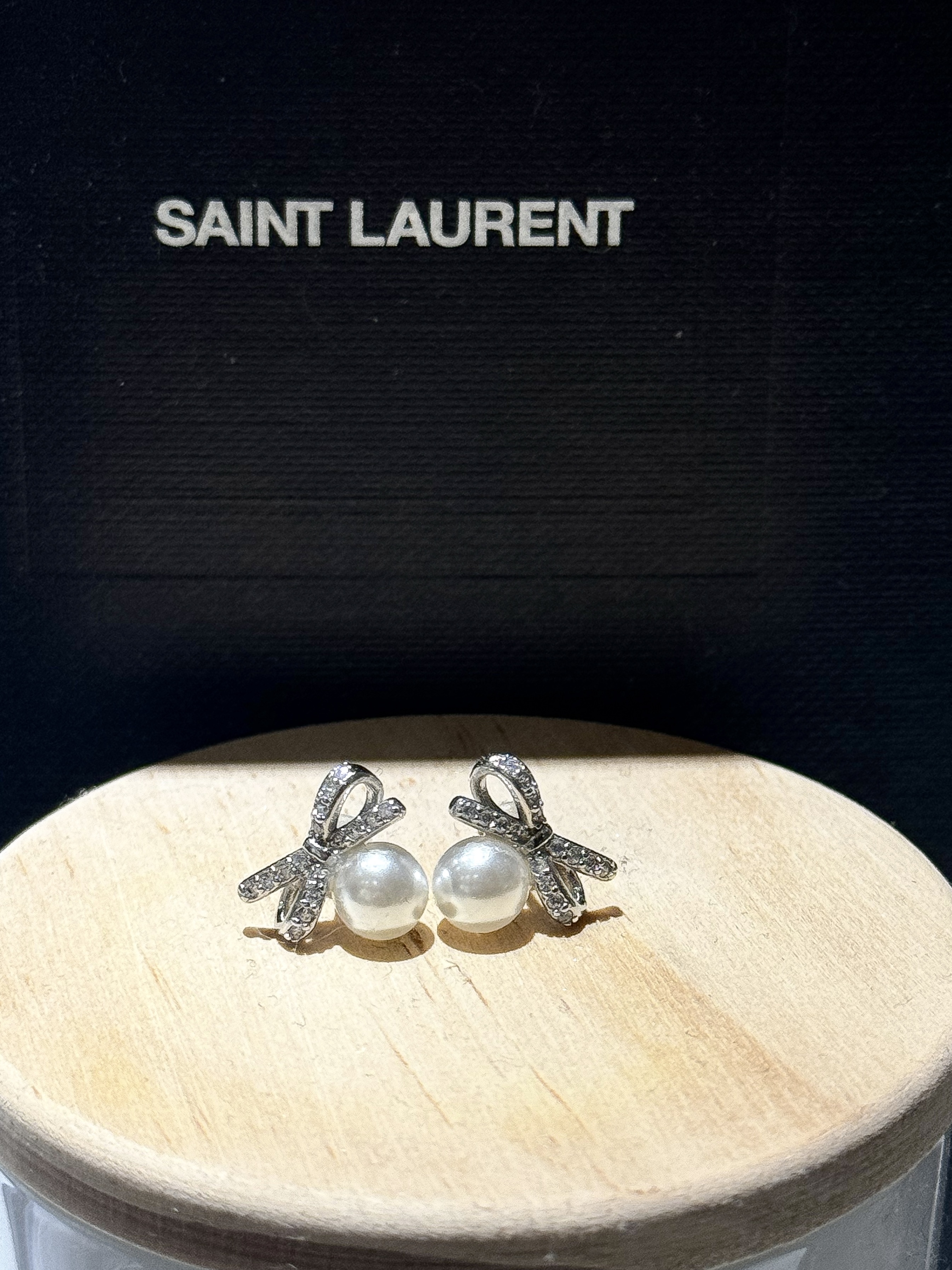 好Ｑ🎀蝴蝶結珍珠耳環