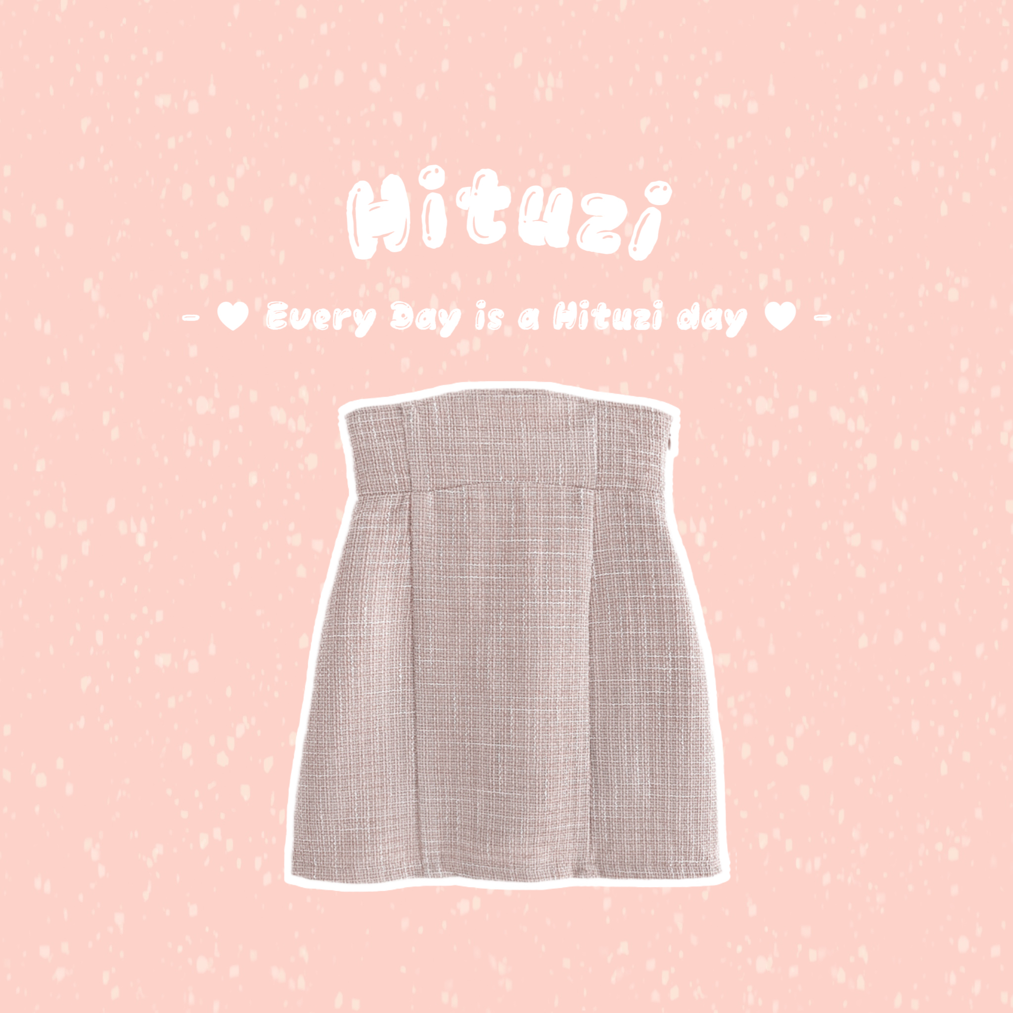 高腰修身迷你裙