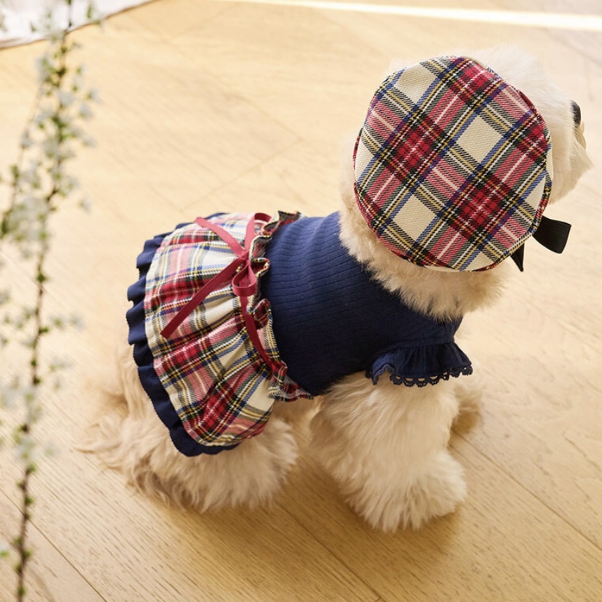 預科生 學院風-配件 貝雷帽-Briton紅格 It’s sunny outside