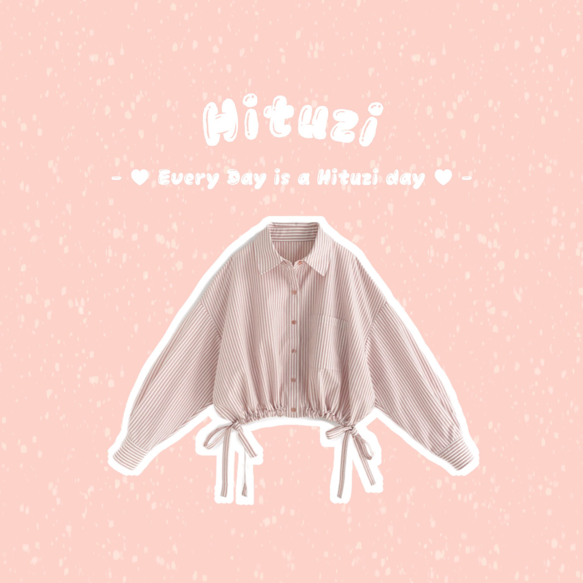 蝴蝶結條紋襯衫