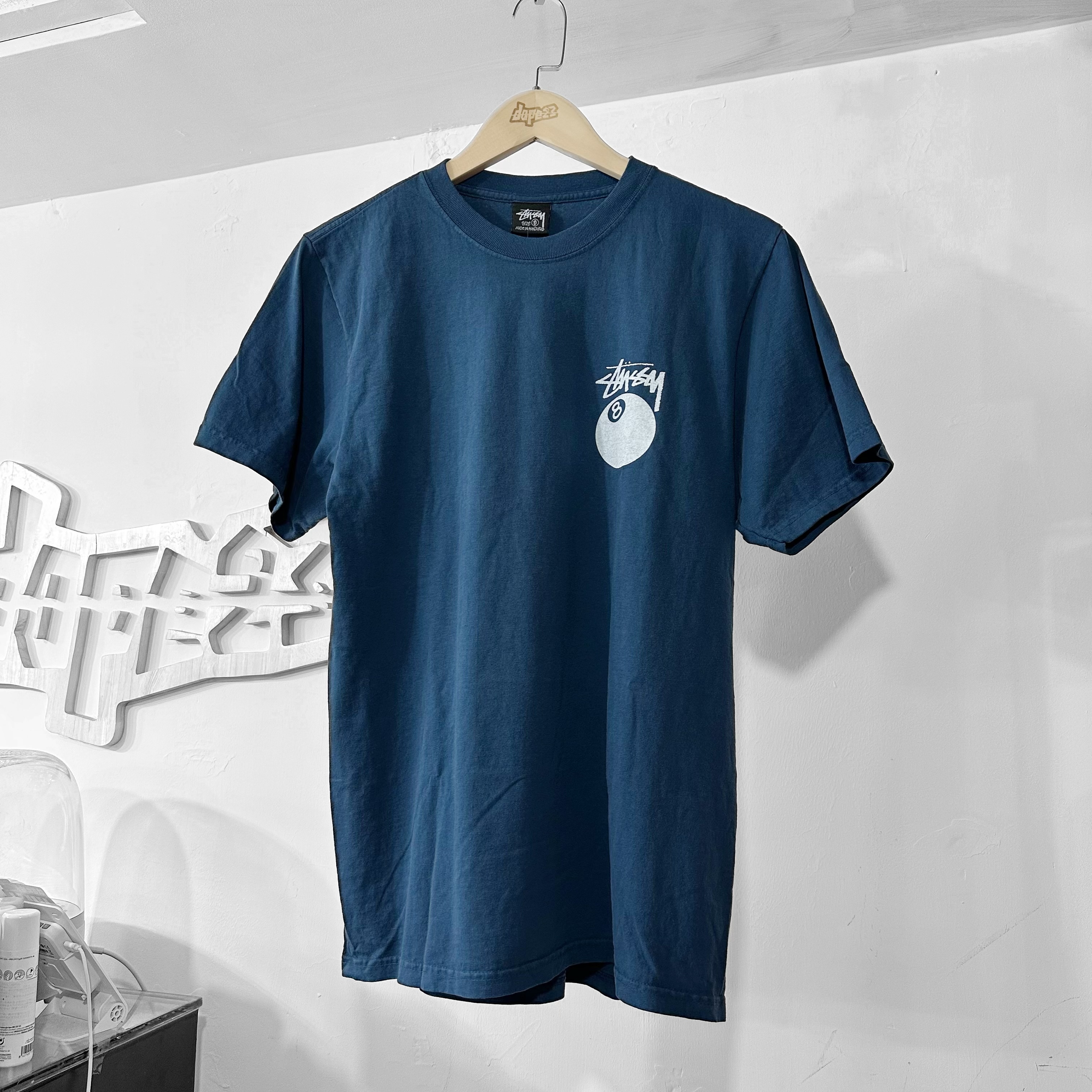 STUSSY SS24 8 BALL TEE PIGMENT DYED 🎱 NAVY
