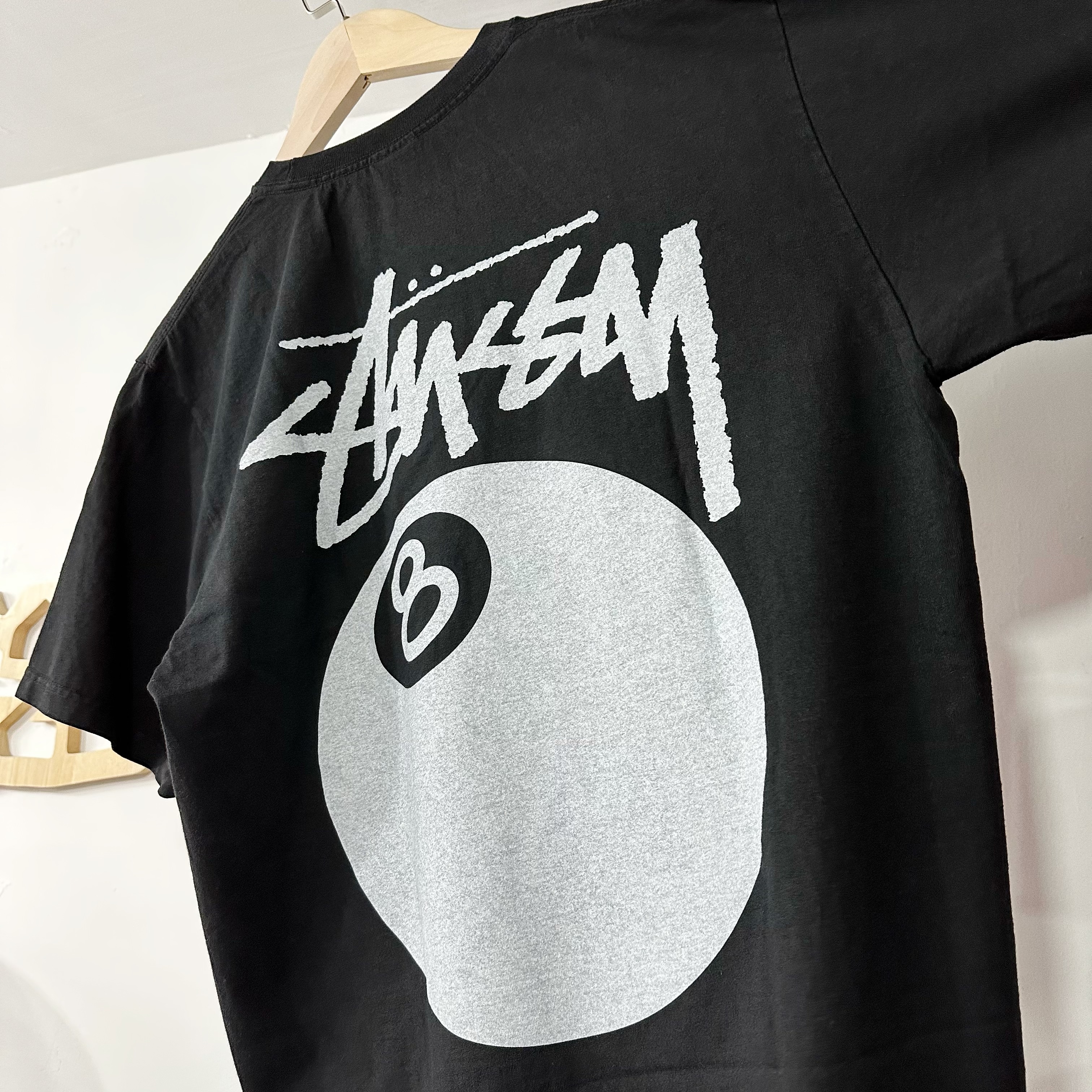 STUSSY SS24 8 BALL TEE PIGMENT DYED 🎱 BLACK（洗水黑）