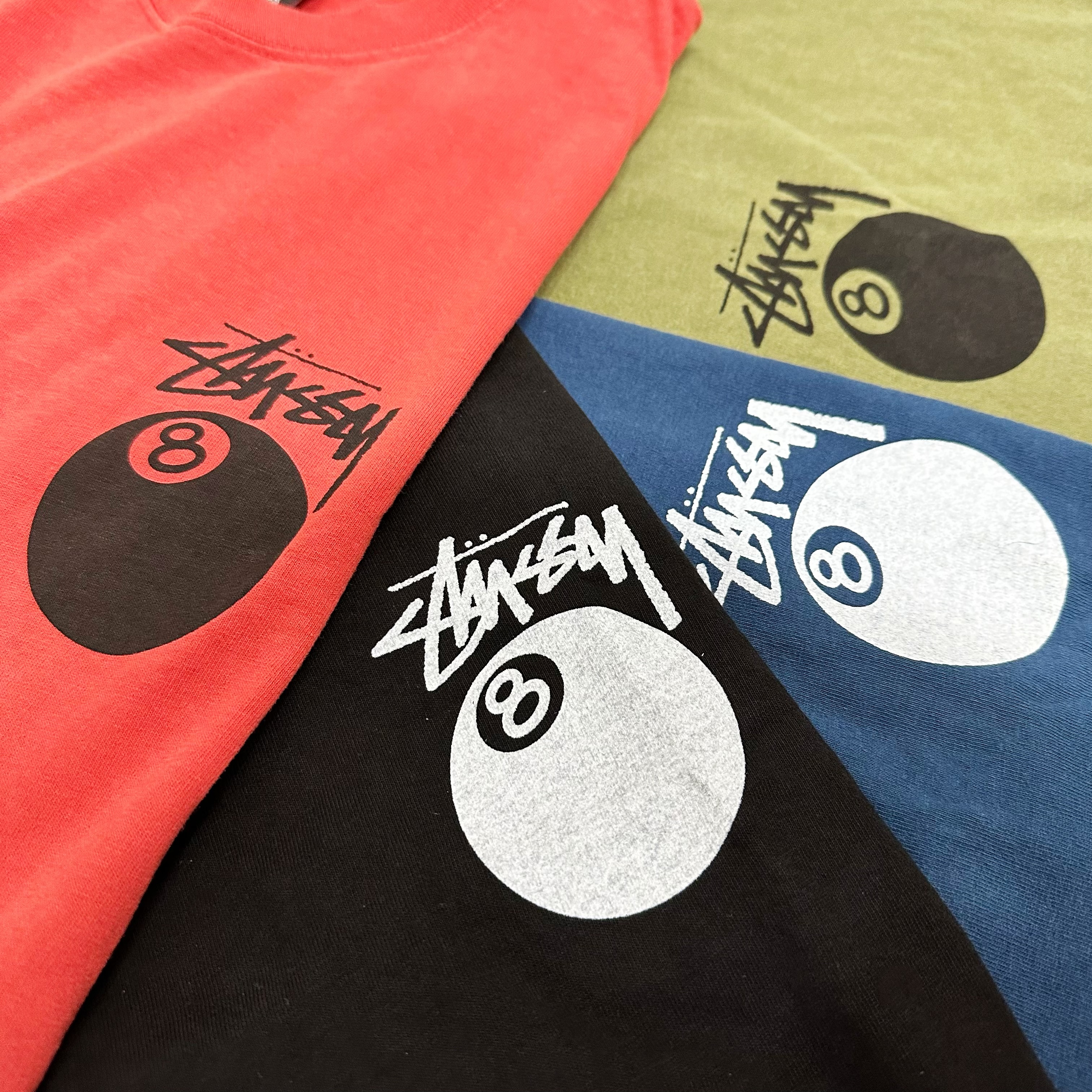 STUSSY SS24 8 BALL TEE PIGMENT DYED 🎱 NAVY