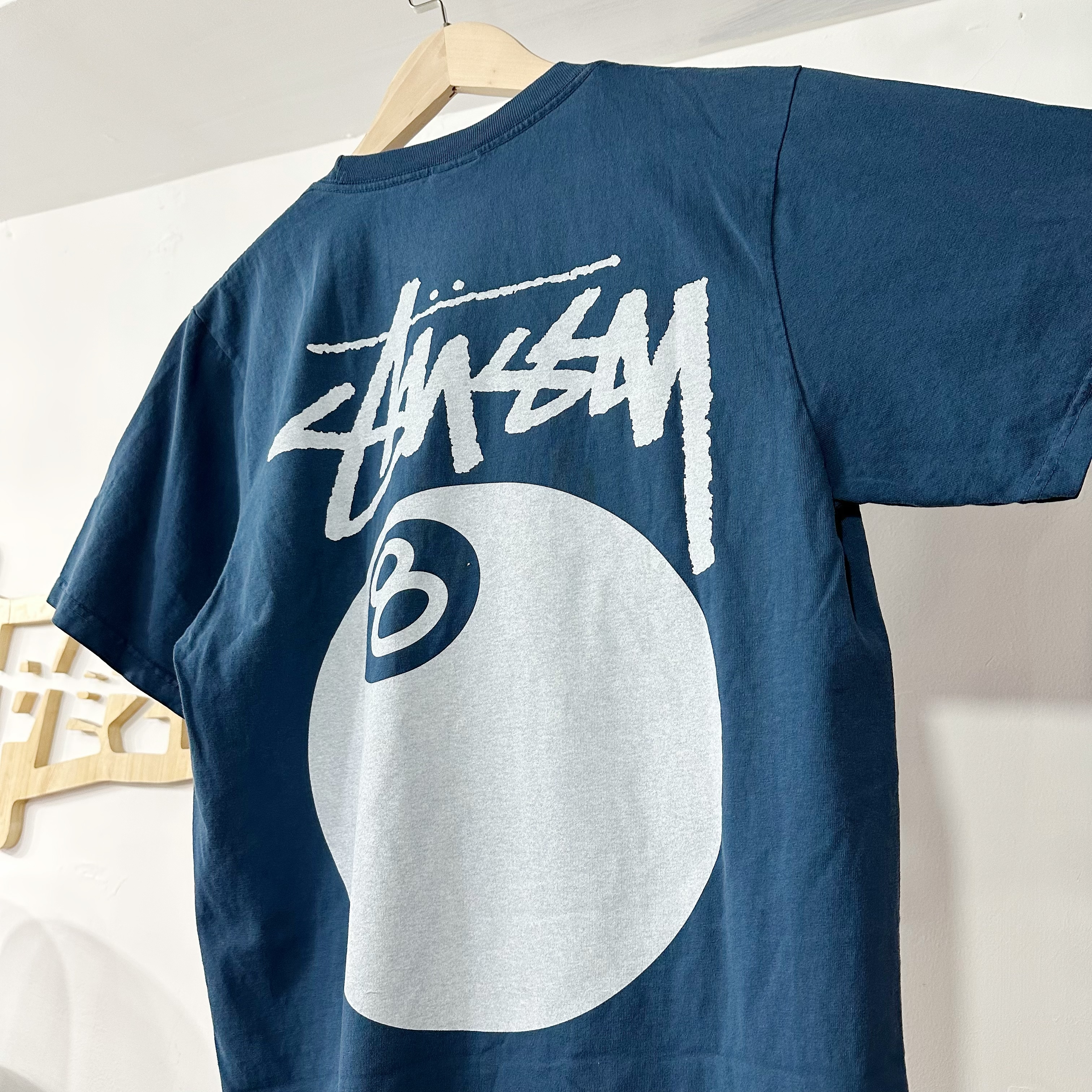 STUSSY SS24 8 BALL TEE PIGMENT DYED 🎱 NAVY