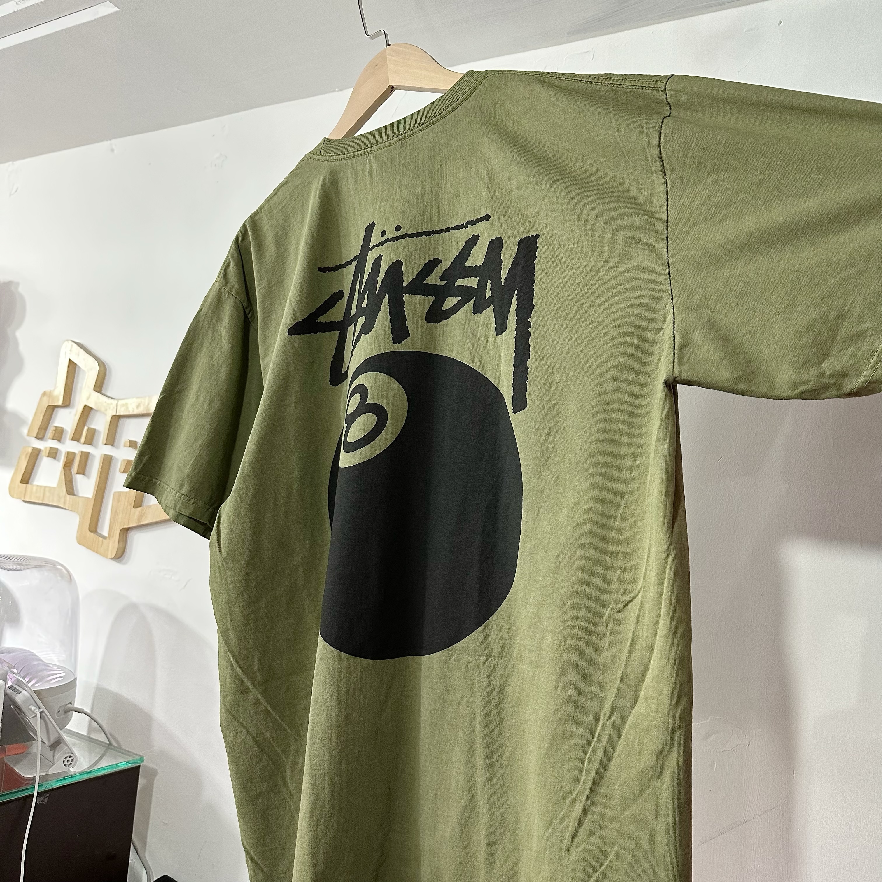 STUSSY SS24 8 BALL TEE PIGMENT DYED 🎱 Olive
