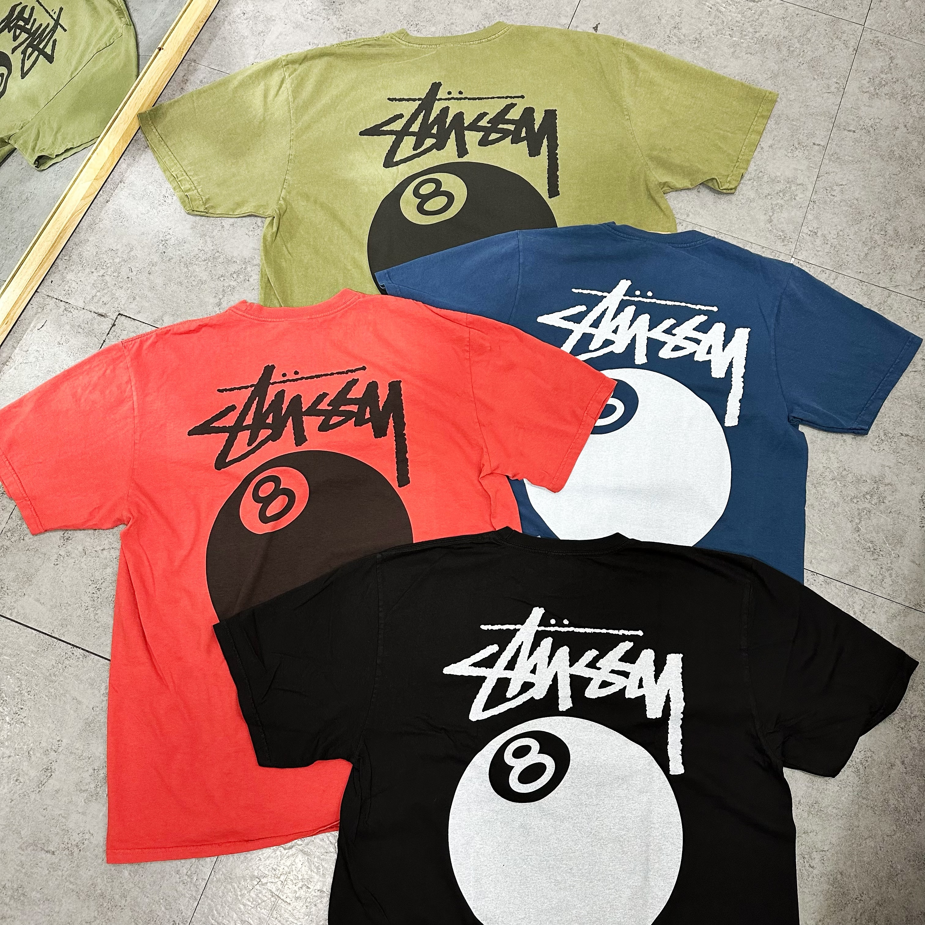 ★送料・関税込★STUSSY★8 BALL CREW PIGMENT DYED★NAVY★ Stussy 8 Ball Crew Pigment Dyed Navy | eBay