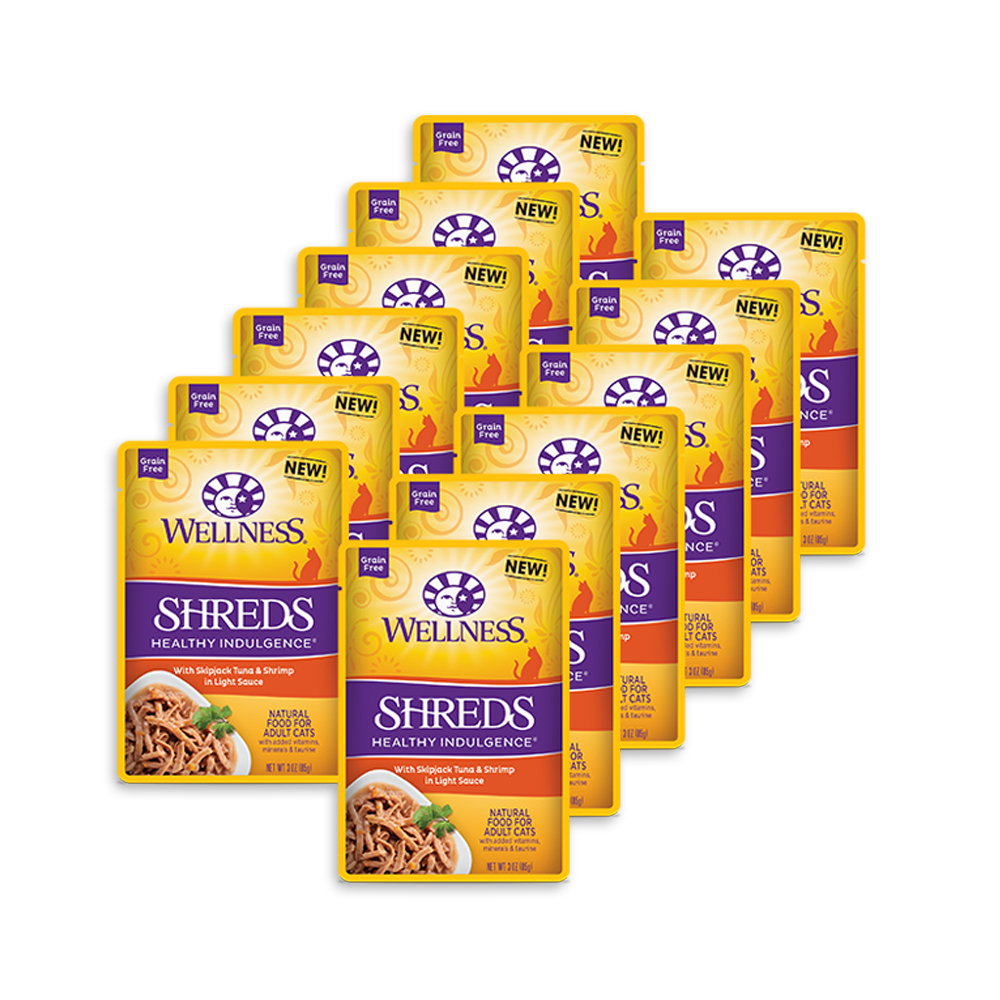 WELLNESS Complete Health 全方位鮮肉主食餐食包-肉條(鮪魚+鮮蝦) (12包/箱)