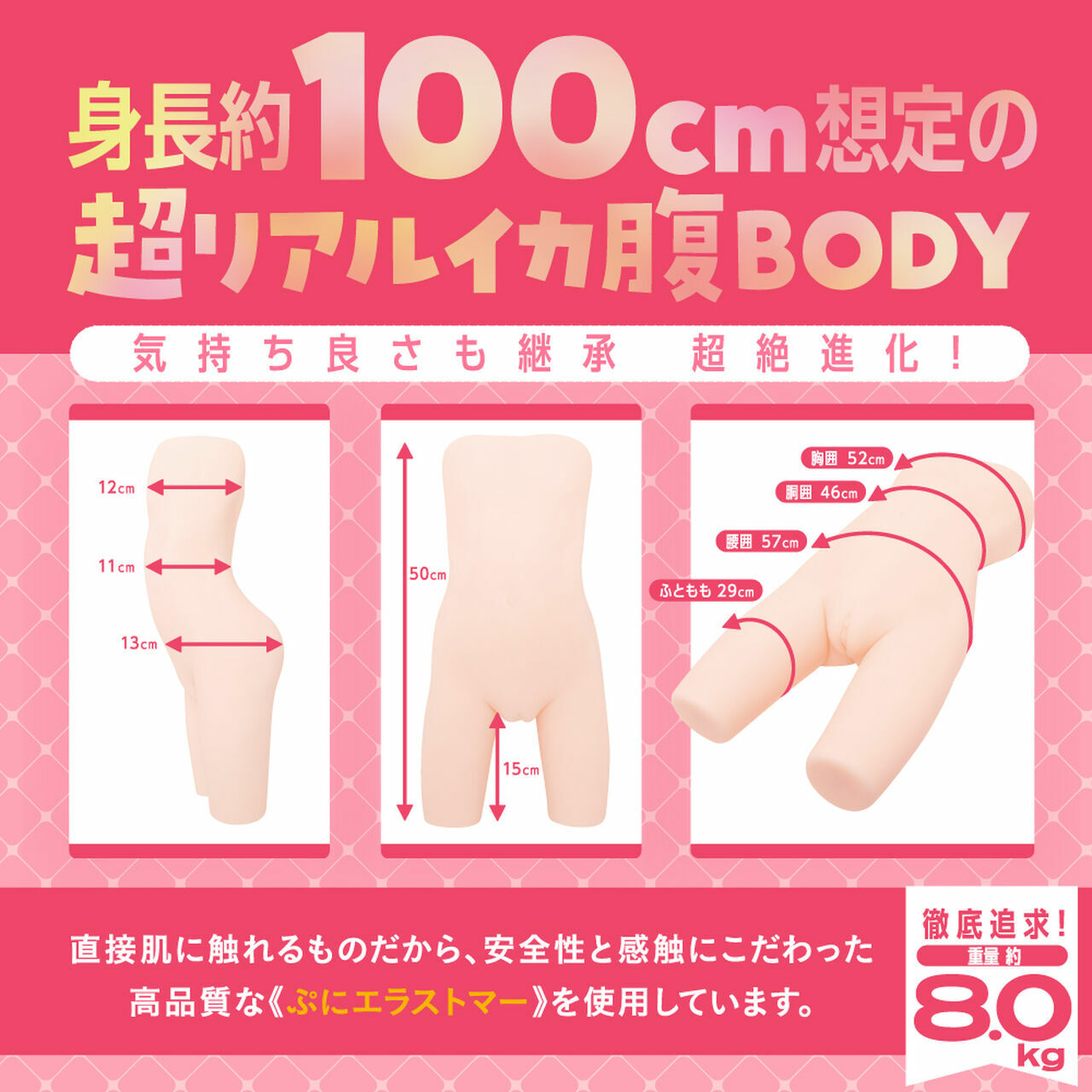 EXE,日本 EXE,EXE 自慰套,男用自慰套,男用飛機杯,飛機杯,二次元自慰套,二次元飛機杯,幼女體型女孩研究所極致逼真大型雙穴男用自慰套,光少女研究所 REAL Ultimate,光滑平坦研究所 真實終極版