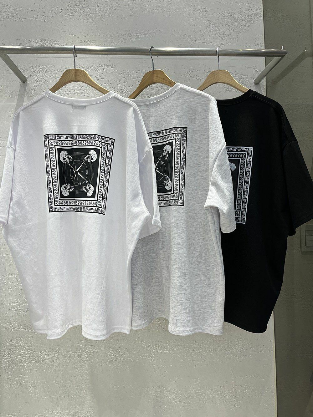 骷髏頭圖案短袖Tee 10.GVTY-0085T